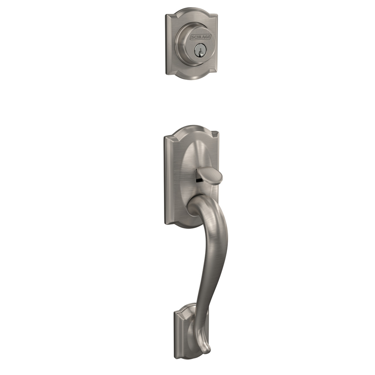 Schlage F58CAM Handleset/Entrance Lock Exterior Camelot Series