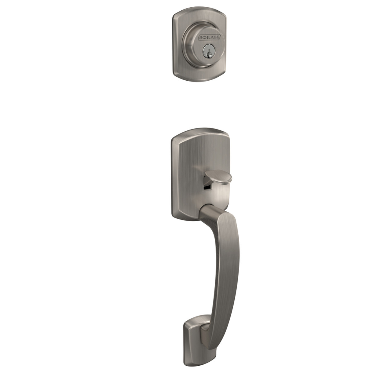 Schlage F58GRW Handleset/Entrance Lock Exterior Greenwich  Series