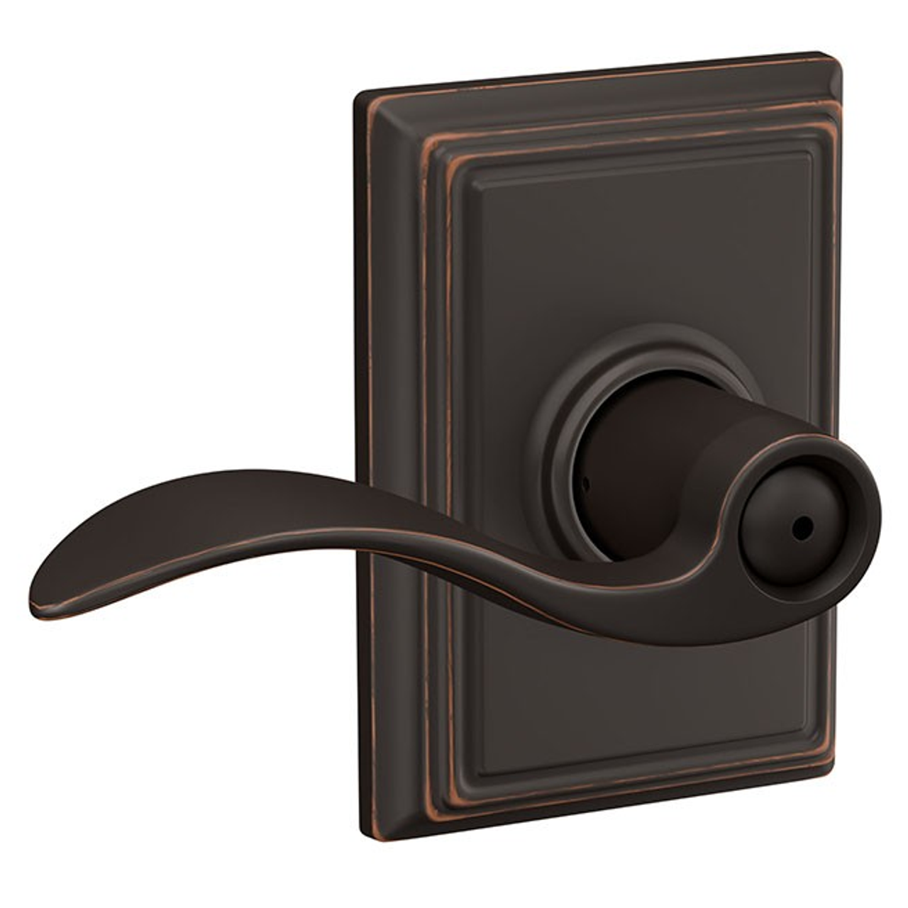Schlage Privacy Accent Lever Door Lock with Addison Trim