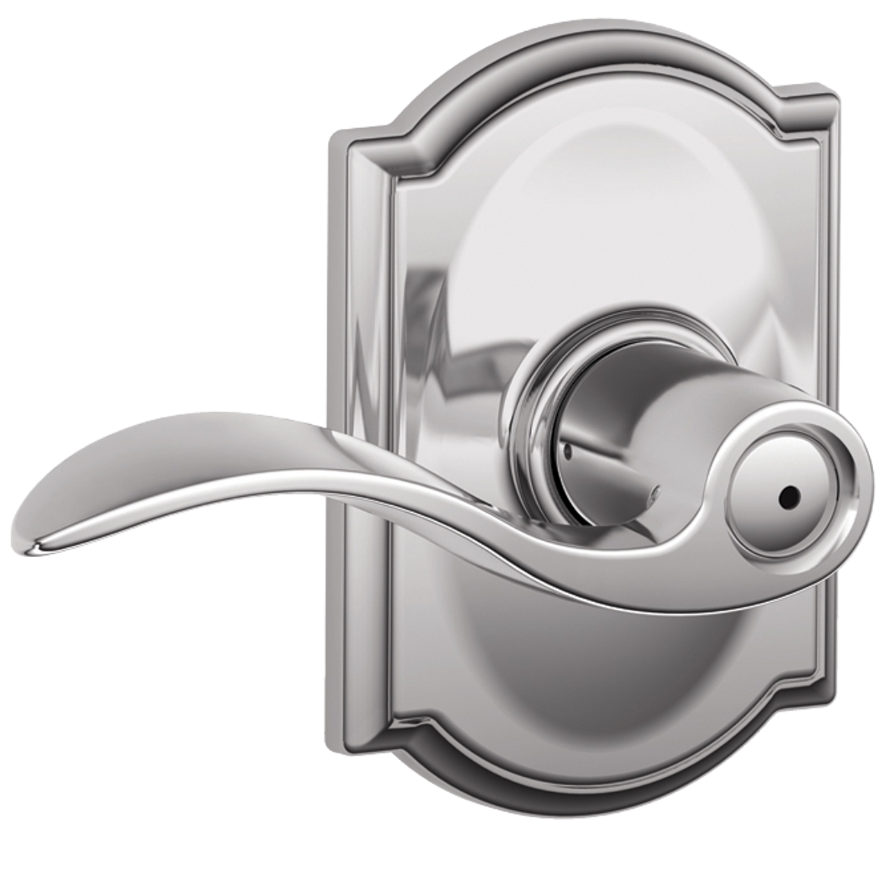 Schlage Privacy Accent Lever Door Lock with Camelot Trim