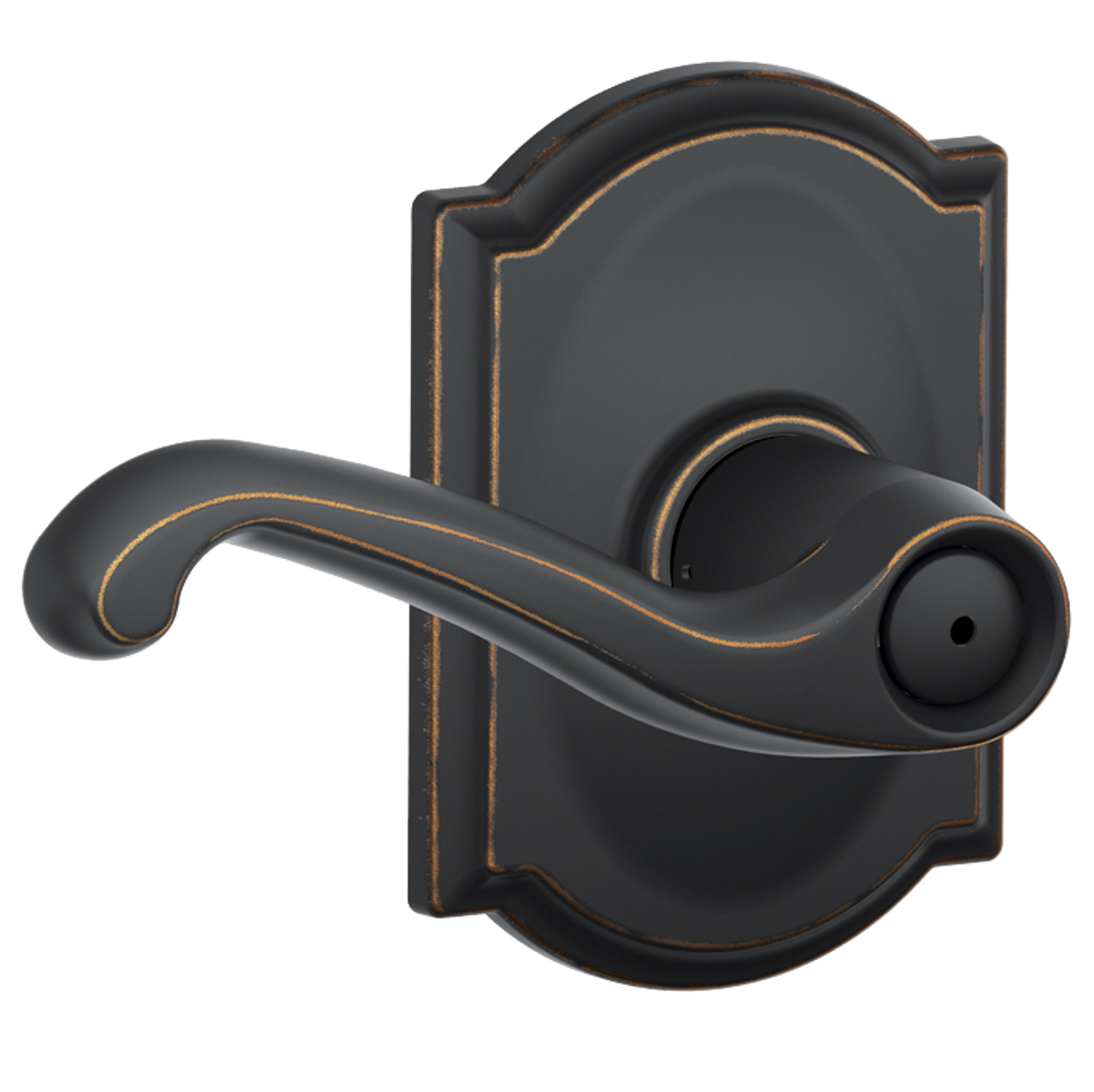Schlage Privacy Flair Lever Door Lock with Camelot Trim