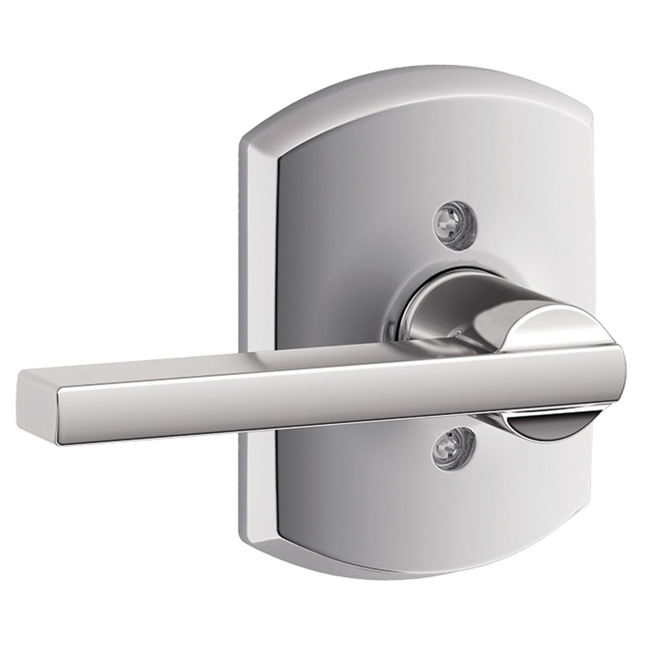 Schlage Latitude Lever Non-turning Lock with Greenwich Trim