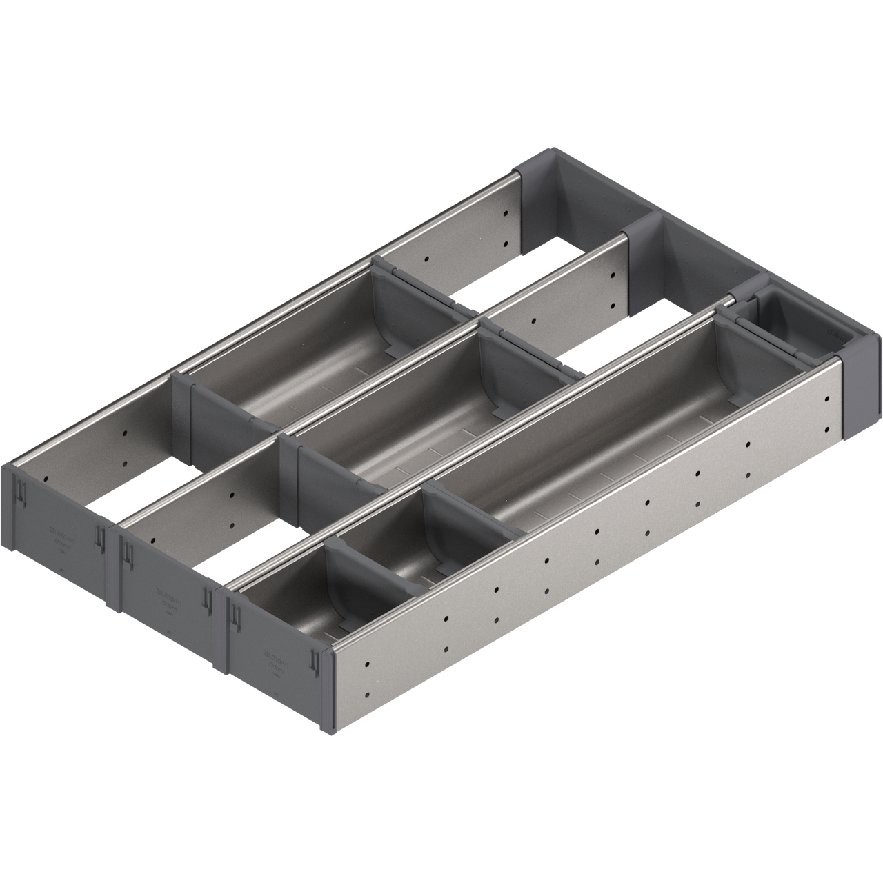 Blum ZHI.533MI3A ORGA-LINE flatware set (partially filled), for wooden drawer, NL=533 mm, width=302 mm for Tandem Slides