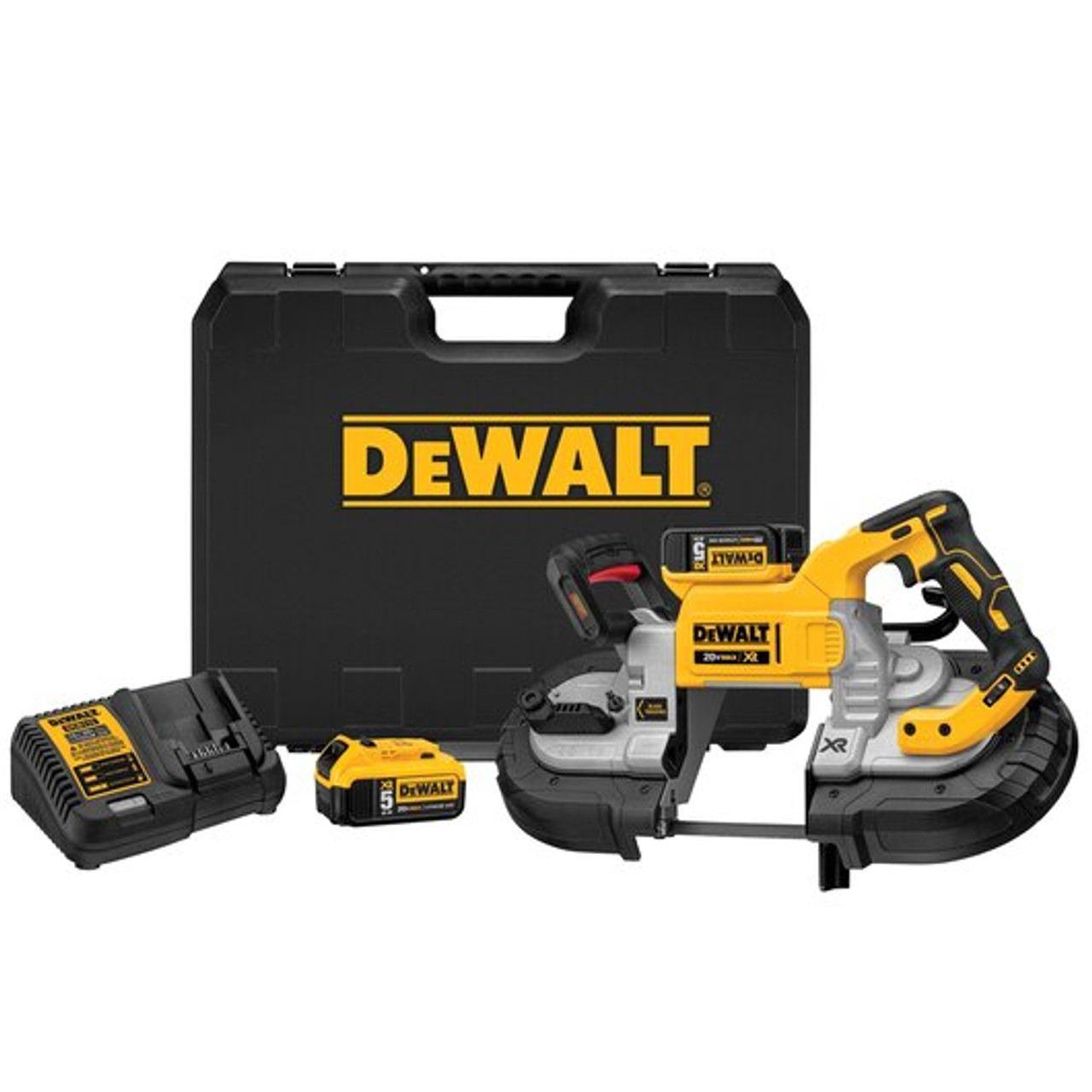 DeWALT 20V MAX* 5" Dual Switch Band Saw Kit DCS376P2