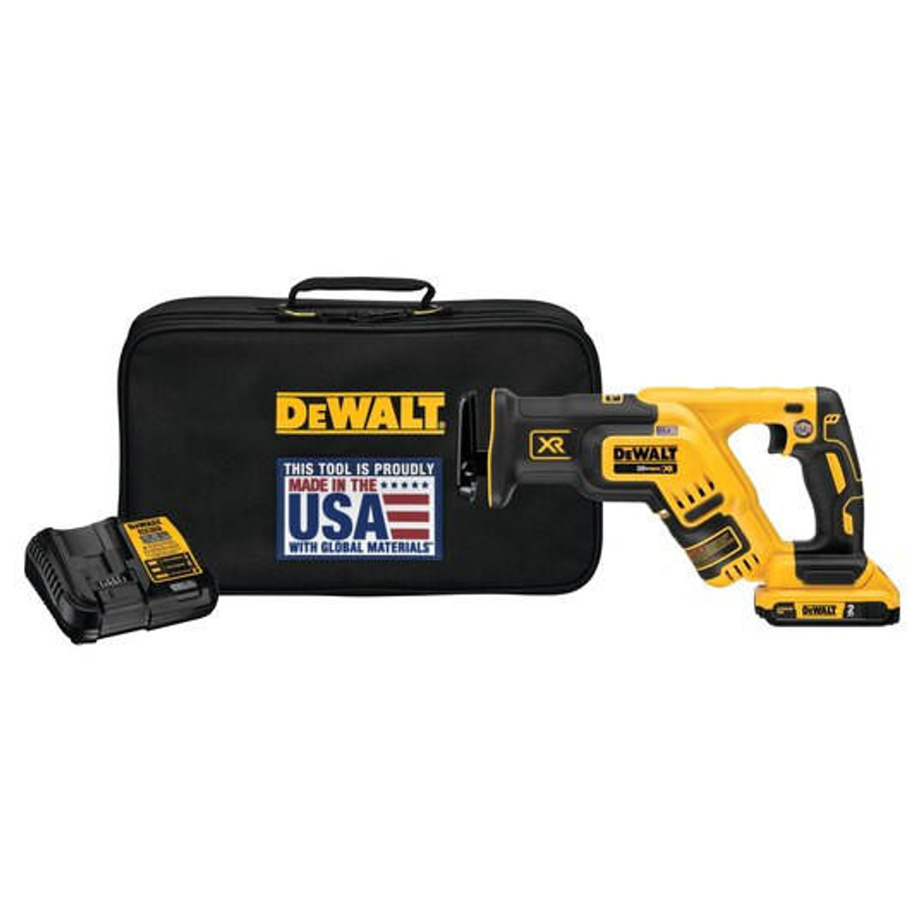 Dewalt DeWALT 20V MAX* XR® Brushless Compact Reciprocating Saw Kit (2.0 Ah) DCS367D1 