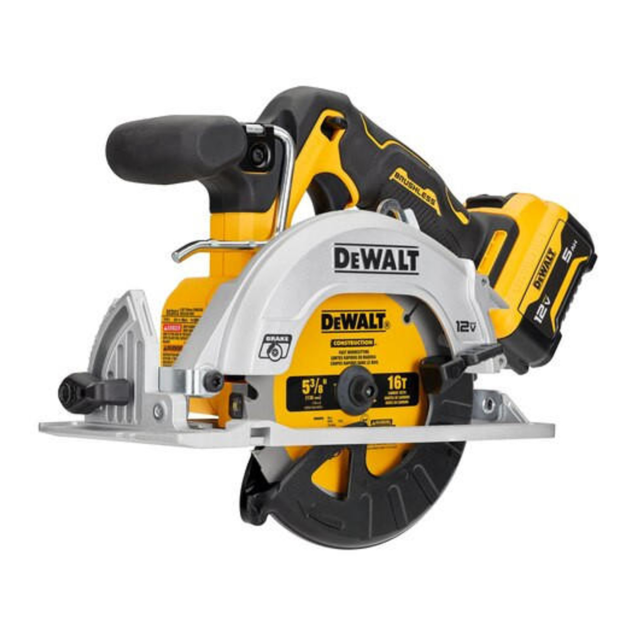 Dewalt DeWALT XTREMEâ„¢ 12V MAX* 5-3/8 in. Brushless Cordless Circular Saw Kit DCS512J1 