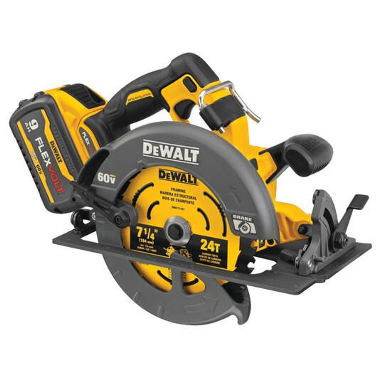 Dewalt DeWALT FLEXVOLTÂ® 60V MAX* Brushless 7-1/4 in. Cordless Circular Saw with Brake (Tool Only) DCS578X2 
