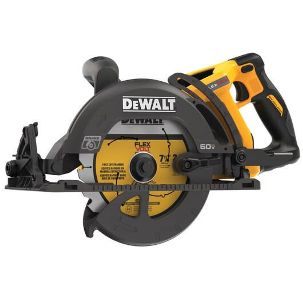 Dewalt DeWALT FLEXVOLTÂ® 60V MAX* 7-1/4 in Cordless Worm Drive Style Saw (Tool Only) DCS577B 