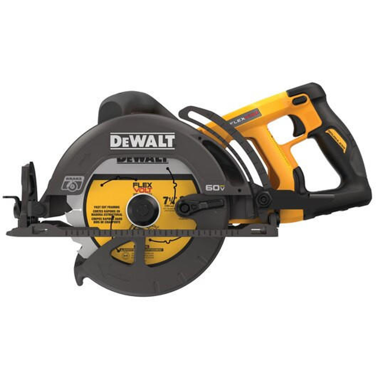 Dewalt DeWALT FLEXVOLTÂ® 60V MAX* 7-1/4 in Cordless Worm Drive Style Saw (Tool Only) DCS577B 