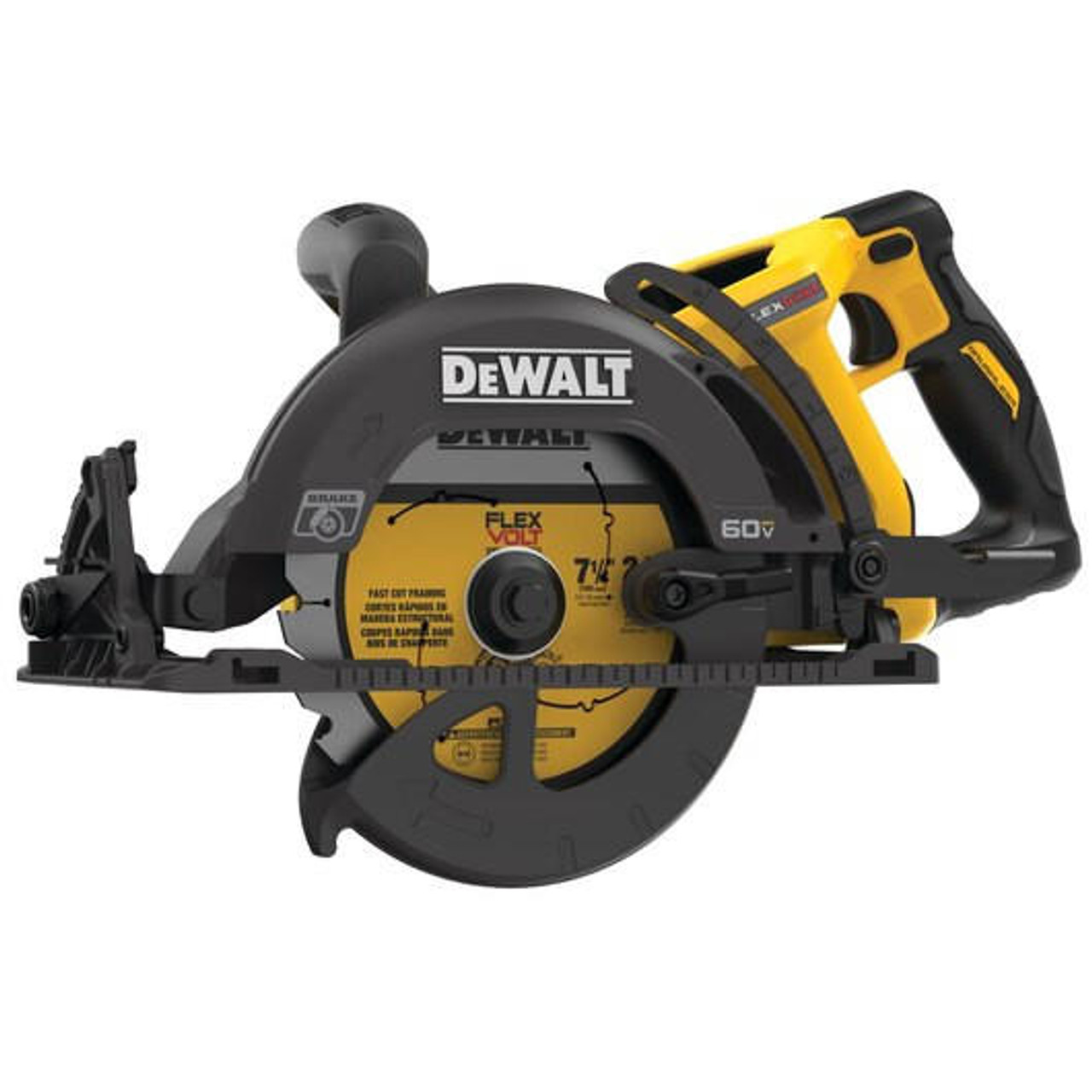 DeWALT FLEXVOLTA 60V MAX 7 1 4 in Cordless Worm Drive Style Saw Tool Only DCS577B