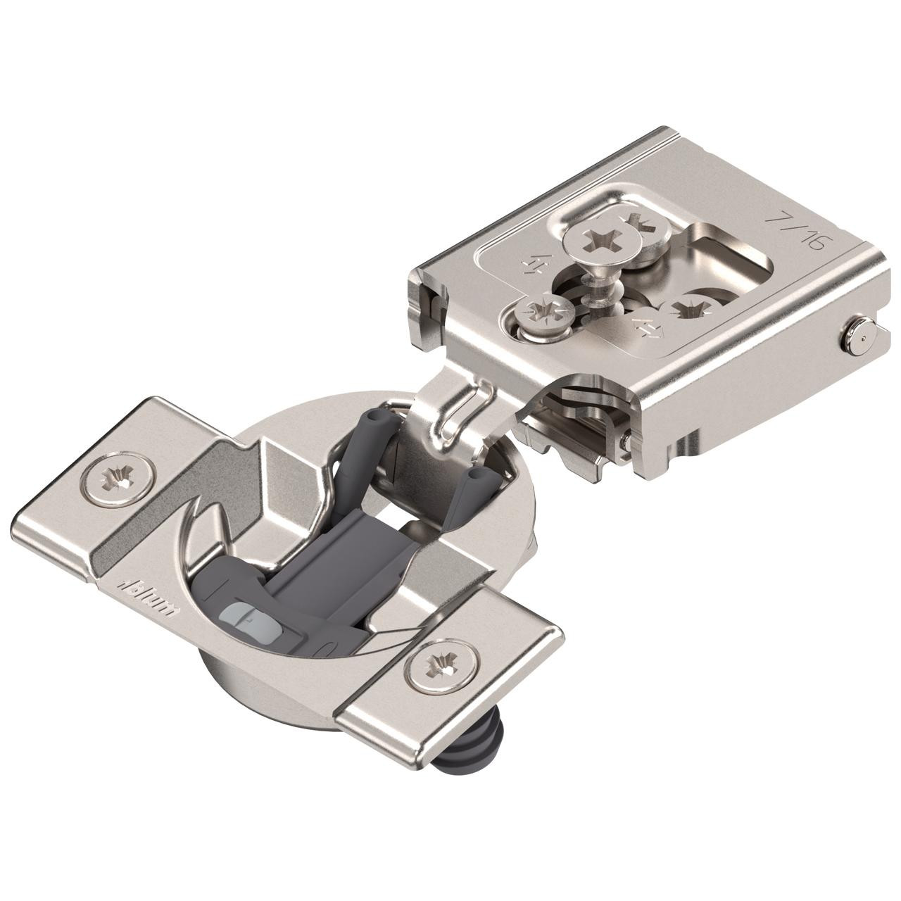 BLUM 30C258BE8 1/2" Overlay COMPACT CLIP Hinges Press On With Soft Close Edge Mounted BLUM 30C258BE8 1/2" Overlay COMPACT CLIP Hinges Press On With Soft Close Edge Mounted
