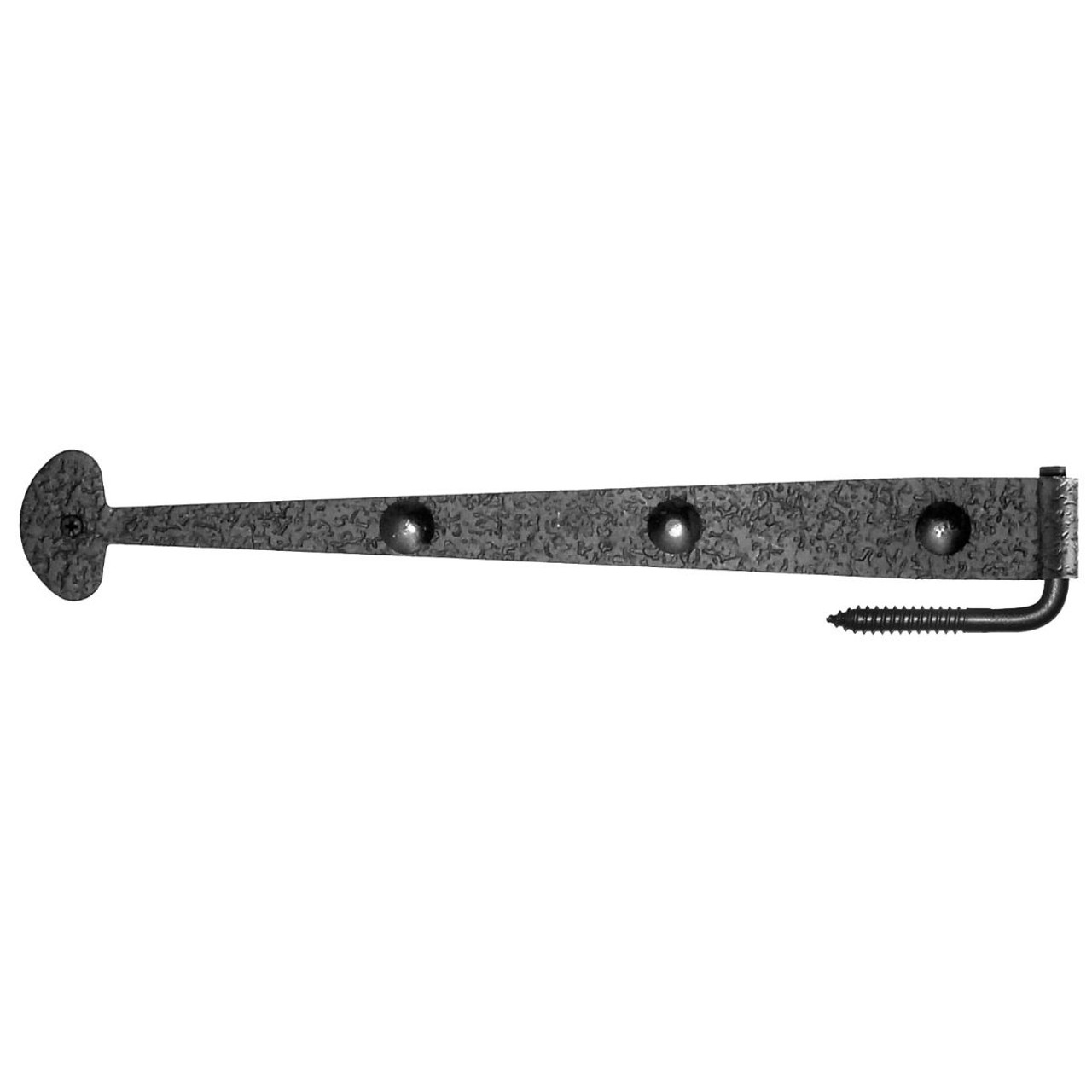 Acorn 15-5/8" Rough Bean Gate Strap Hinge with Carriage Bolts & Pintle RITBP