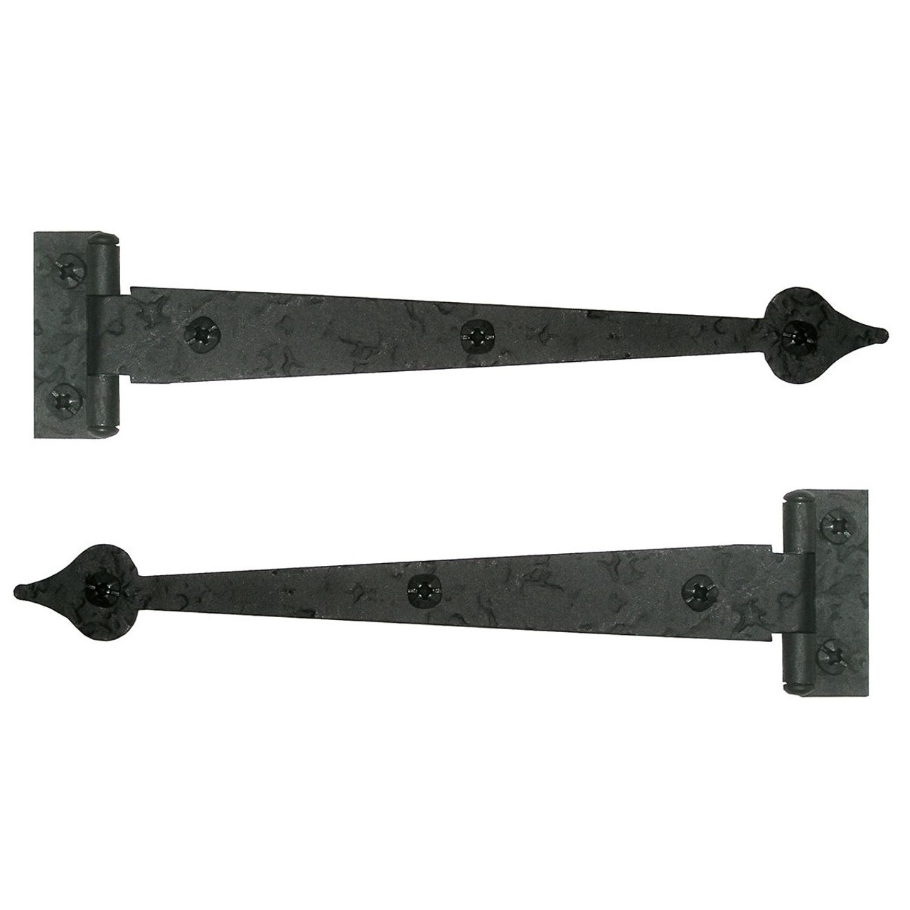 6-1/2" Rough Heart Cabinet Strap Hinge with 3/8" Offset, Pair RI9BQ
