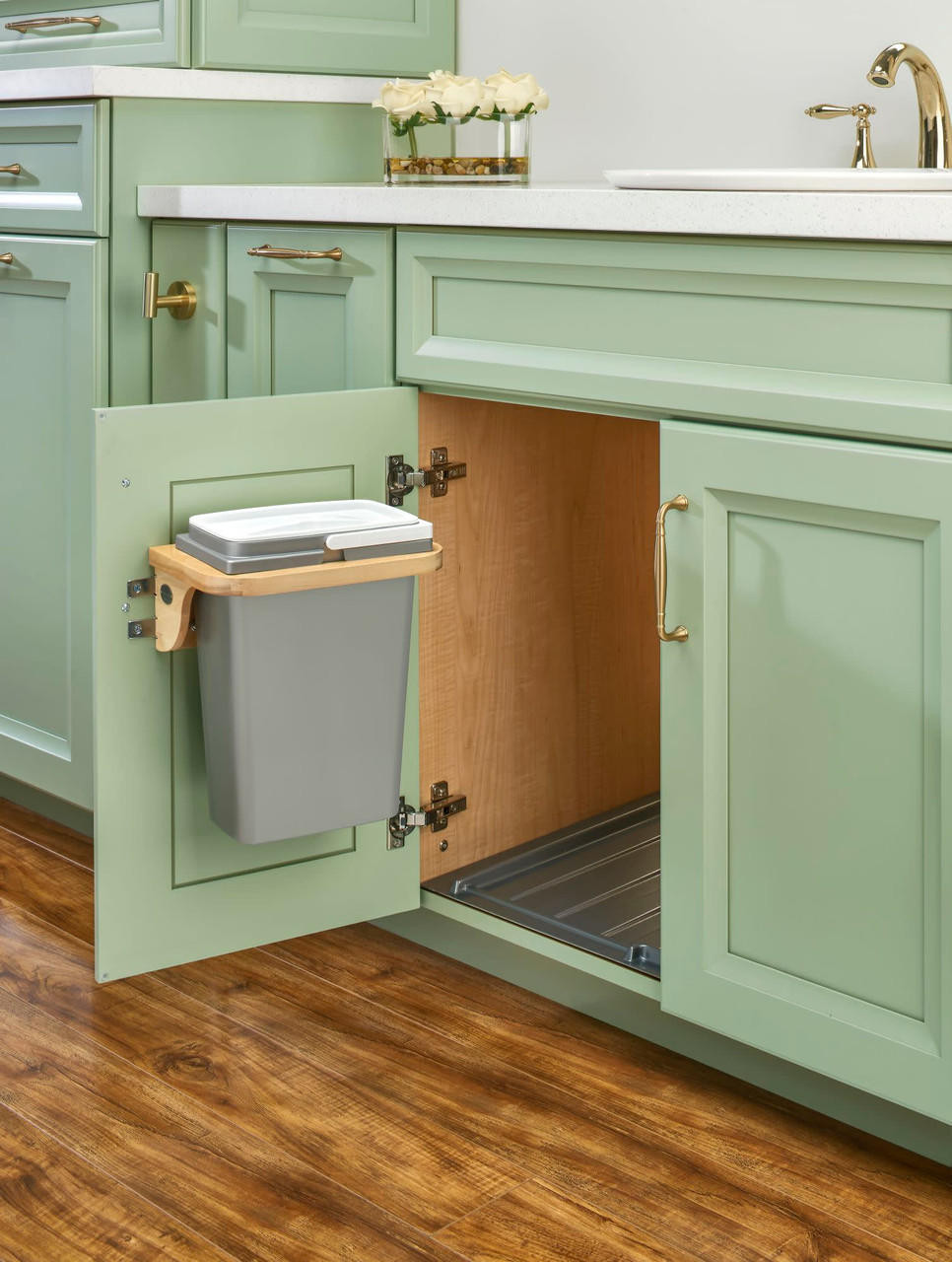  Rev-A-Shelf Maple Door Mount Waste Container 4SOWC-8-1 