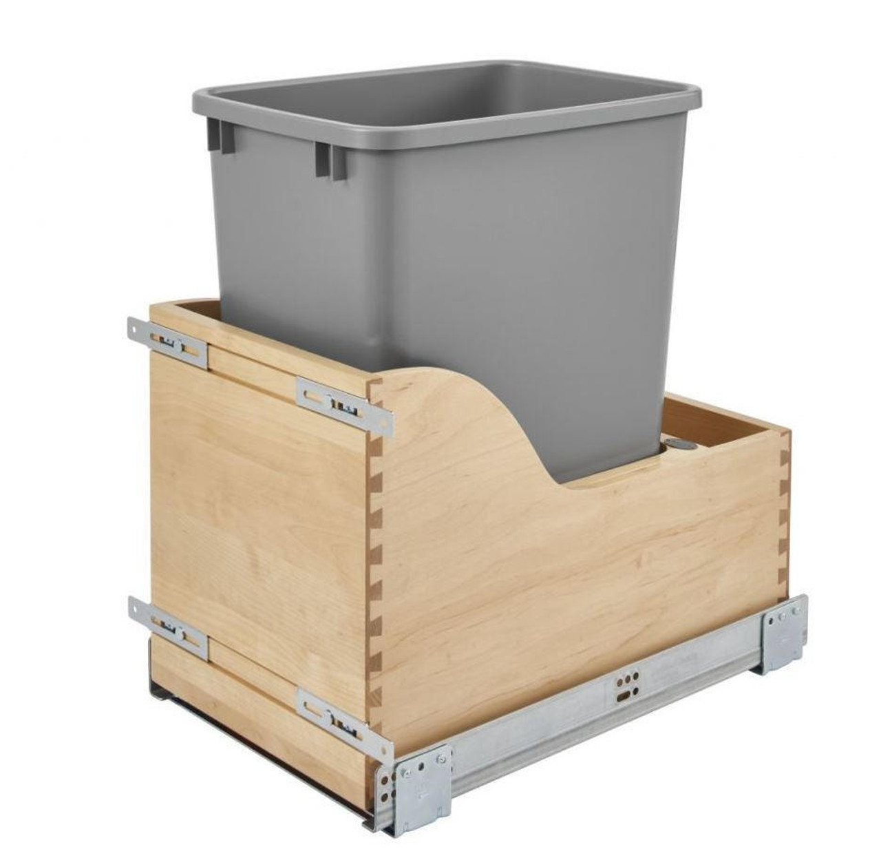  Rev-A-Shelf Maple Bottom Mount Reduced Depth Waste Container 4WCSC-1532DM16-1 