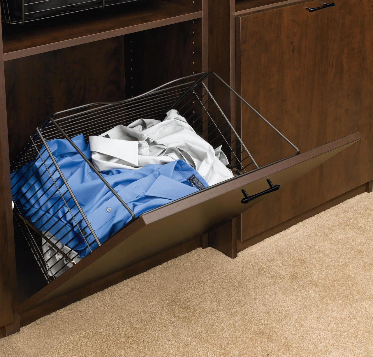 Rev-A-Shelf Wire Tilt-Out Hamper CTOHB-161319-CR-52