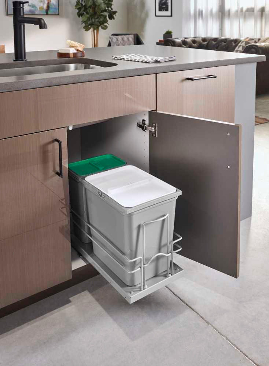  Rev-A-Shelf Wire Undersink Pullout Waste Container 5SBWC-815S-1 