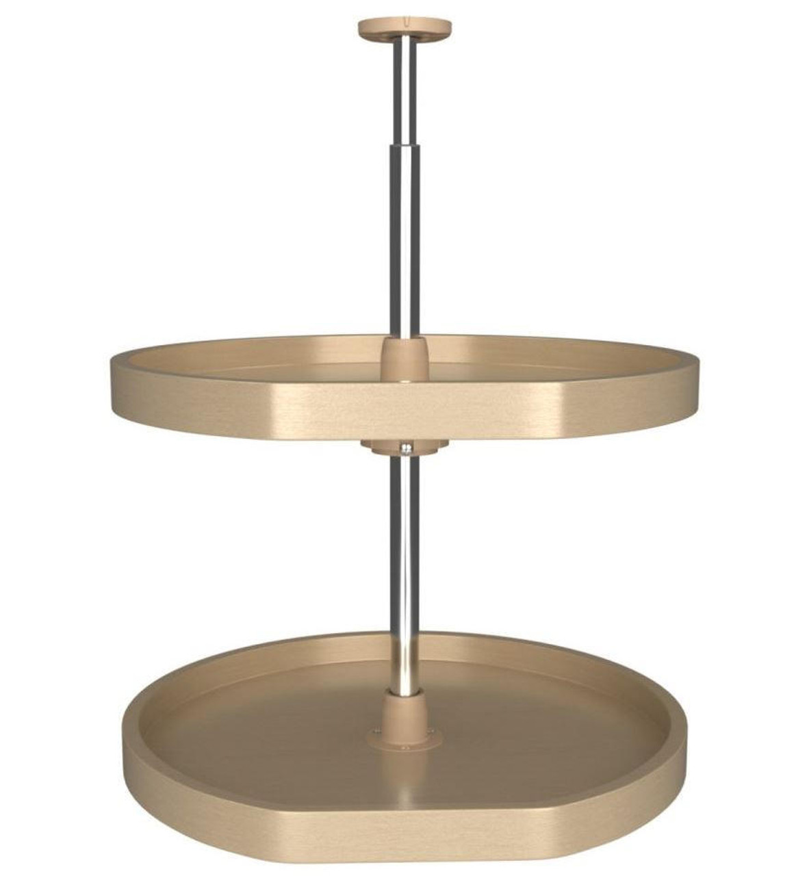  Rev-A-Shelf (2) 20" Shelf Banded Wood D-Shape Lazy Susan LD-4BW-262-20-1 