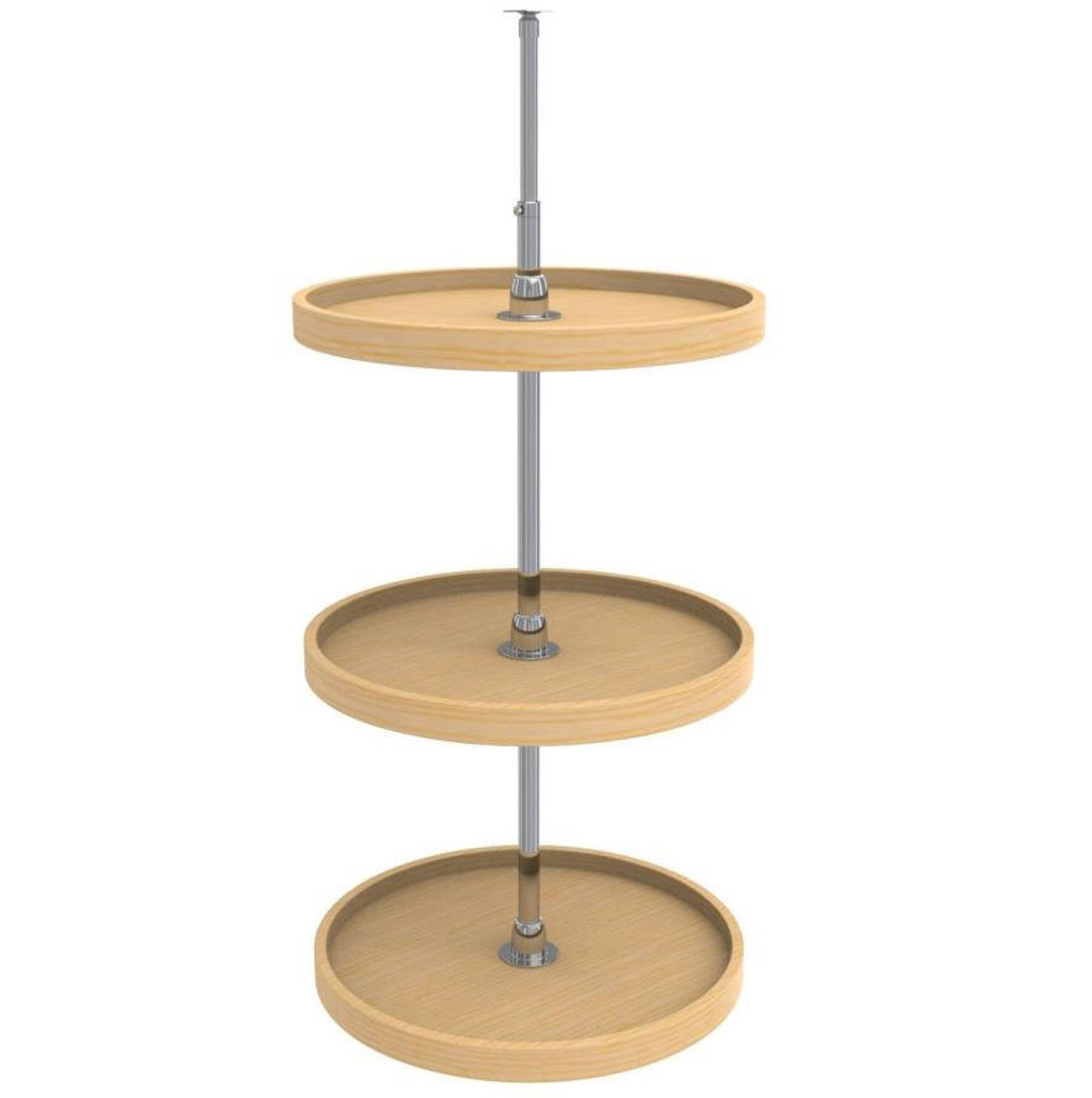  Rev-A-Shelf Wood 3-Shelf Full Circle Lazy Susan Set 18"-20" 4WLS073-XX 
