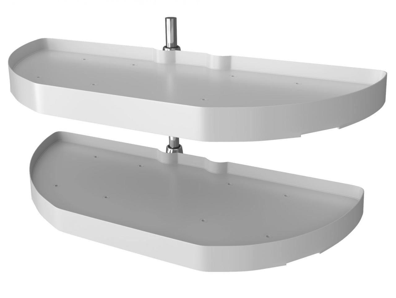  Rev-A-Shelf 2 Shelf Polymer half moon organizers for base blind corners 6882 Series 