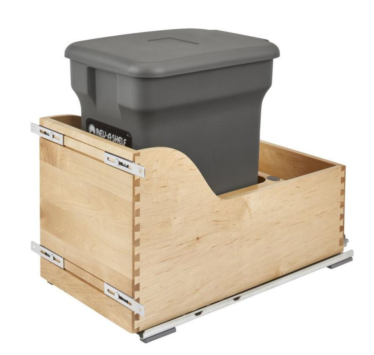  Rev-A-Shelf Maple Bottom Mount Compo+ Waste Container w/BLUMOTION Soft-Close 4WCSC-CKXX-1 