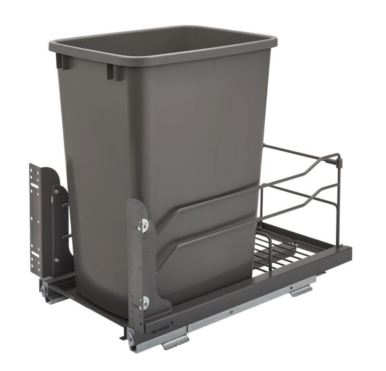 Rev-A-Shelf Rev-a-shelf Steel Bottom Mount Waste Container Single 35 Qt with Soft-Close 3 Colors to Choose From 53WC-1535SCDM Series 