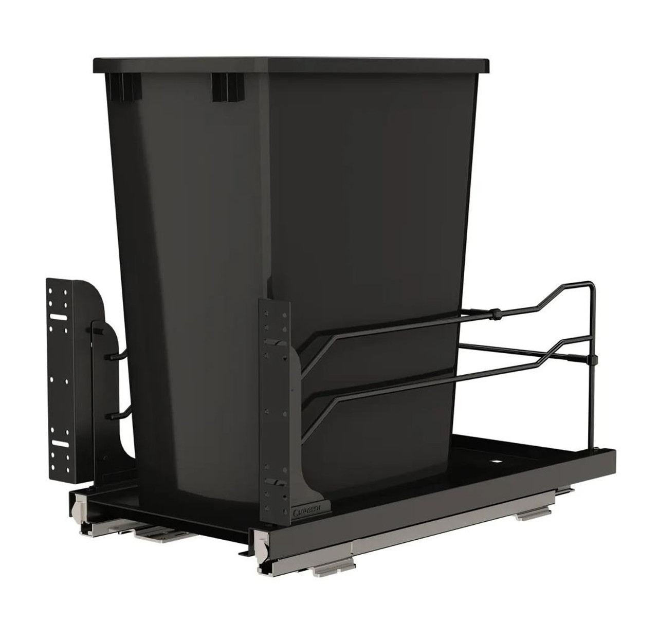 Rev-A-Shelf Rev-a-shelf Steel Bottom Mount Waste Container Single 35 Qt with Soft-Close 3 Colors to Choose From 53WC-1535SCDM Series 