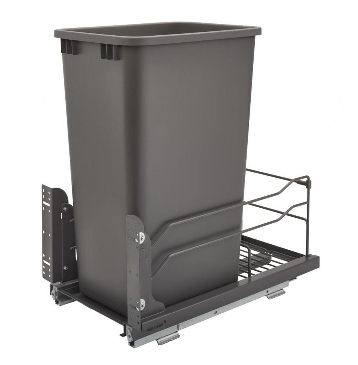 Rev-A-Shelf Rev-a-shelf Steel Bottom Mount Waste Container Single 50 Qt with Soft-Close 3 Colors to Choose From 53WC-1550SCDMM Series 