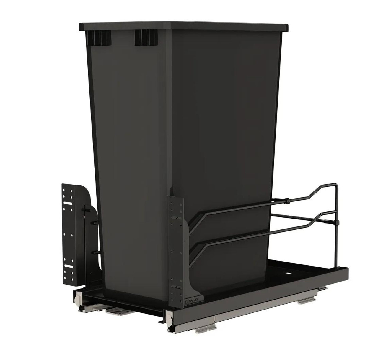 Rev-A-Shelf Rev-a-shelf Steel Bottom Mount Waste Container Single 50 Qt with Soft-Close 3 Colors to Choose From 53WC-1550SCDMM Series 