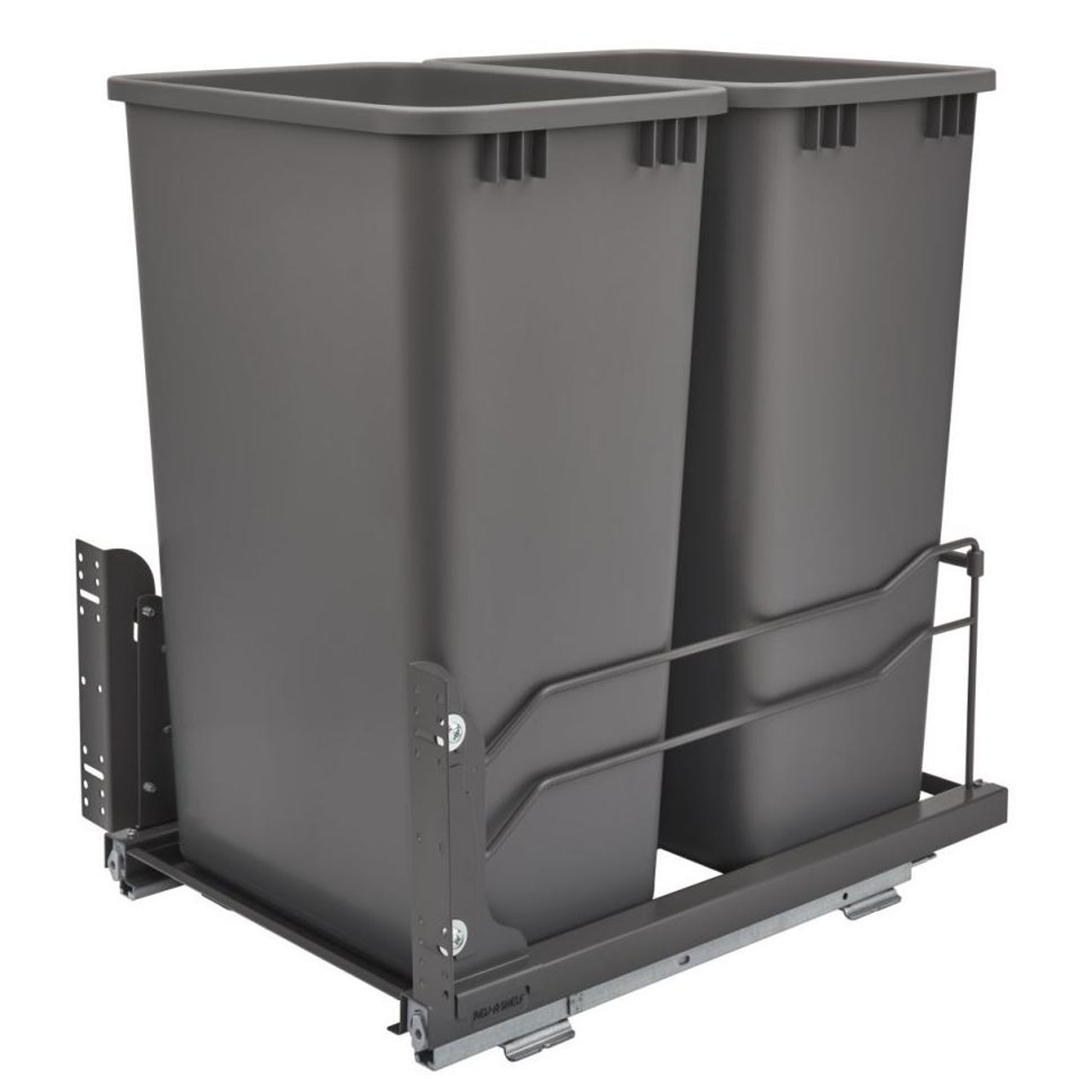 Rev-A-Shelf Rev-a-shelf Steel Bottom Mount Waste Container Double 50 Qt with Soft-Close 3 Colors to Choose From 53WC-2150SCDMM Series 