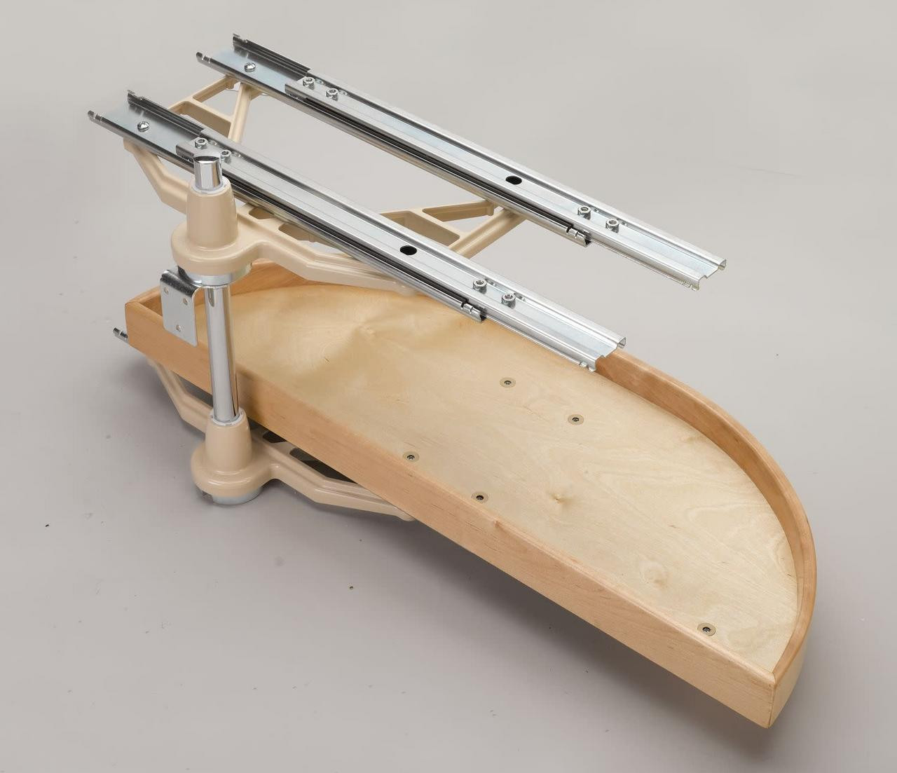 Rev-A-Shelf Rev-a-shelf Natural Wood 2-Shelf Half Moon Lazy Susan Set w/ Pivot and Slide for Blind Corner Cabinets 32" - 35" - 38" LD-4NW-882-XX-1 Series 