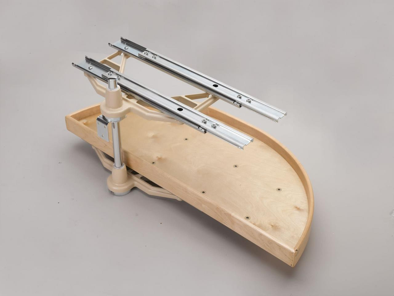 Rev-A-Shelf Rev-a-shelf Natural Wood 2-Shelf Half Moon Lazy Susan Set w/ Pivot and Slide for Blind Corner Cabinets 32" - 35" - 38" LD-4NW-882-XX-1 Series 