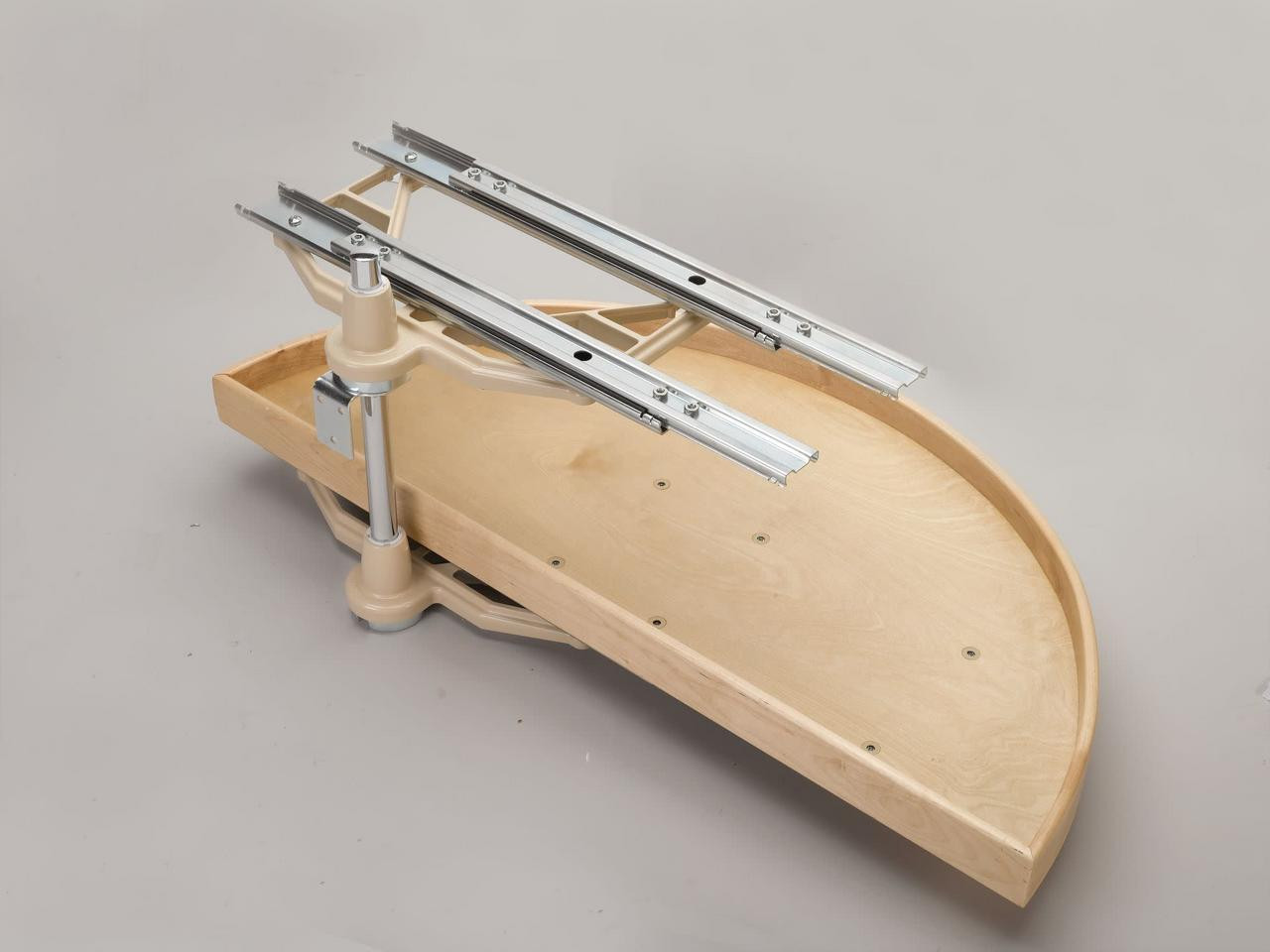Rev-A-Shelf Rev-a-shelf Natural Wood 2-Shelf Half Moon Lazy Susan Set w/ Pivot and Slide for Blind Corner Cabinets 32" - 35" - 38" LD-4NW-882-XX-1 Series 