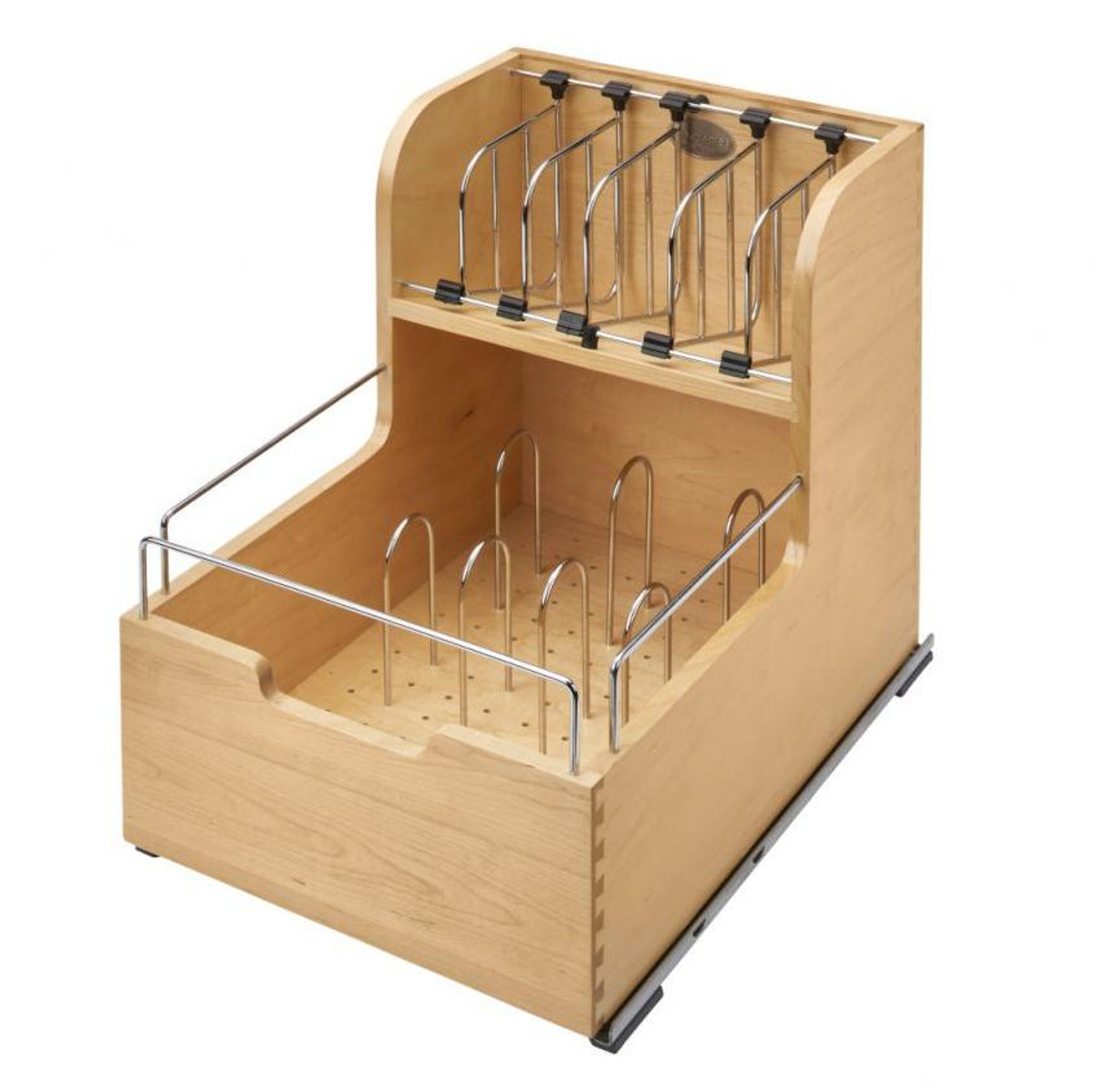 Rev-A-Shelf Rev-a-shelf Wood Food Storage Container Organizer for Base 18" & 24" Cabinets 4FSCO Series 