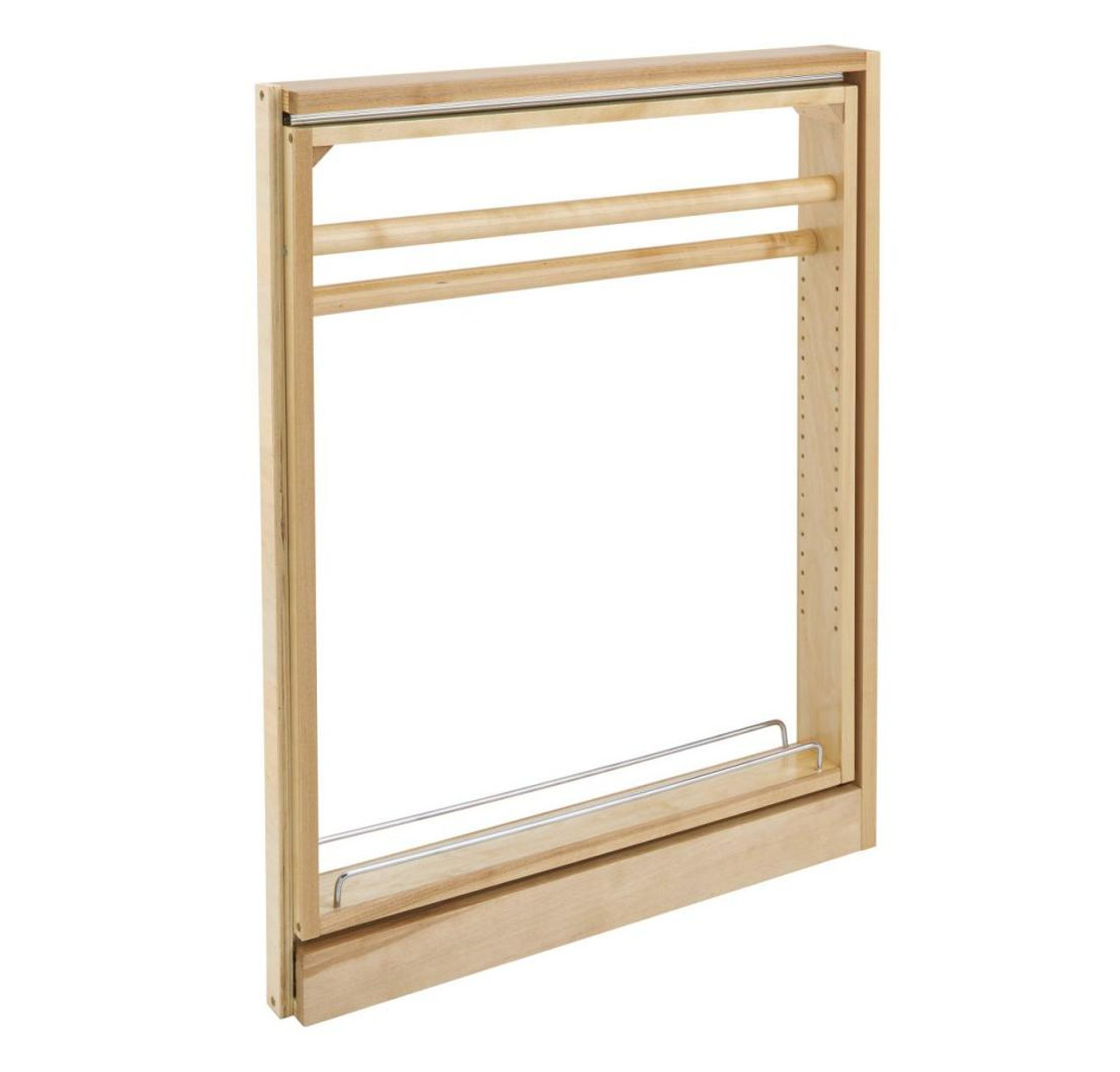 Rev-A-Shelf Rev-a-shelf Pull-Out Between Cabinet Towel Bar Base Filler with Ball-Bearing Soft-Close Slides 432TB-BFBBSC Series 