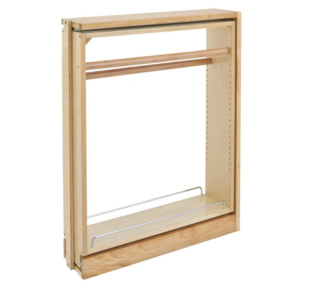 Rev-A-Shelf Rev-a-shelf Pull-Out Between Cabinet Towel Bar Base Filler with Ball-Bearing Soft-Close Slides 432TB-BFBBSC Series 