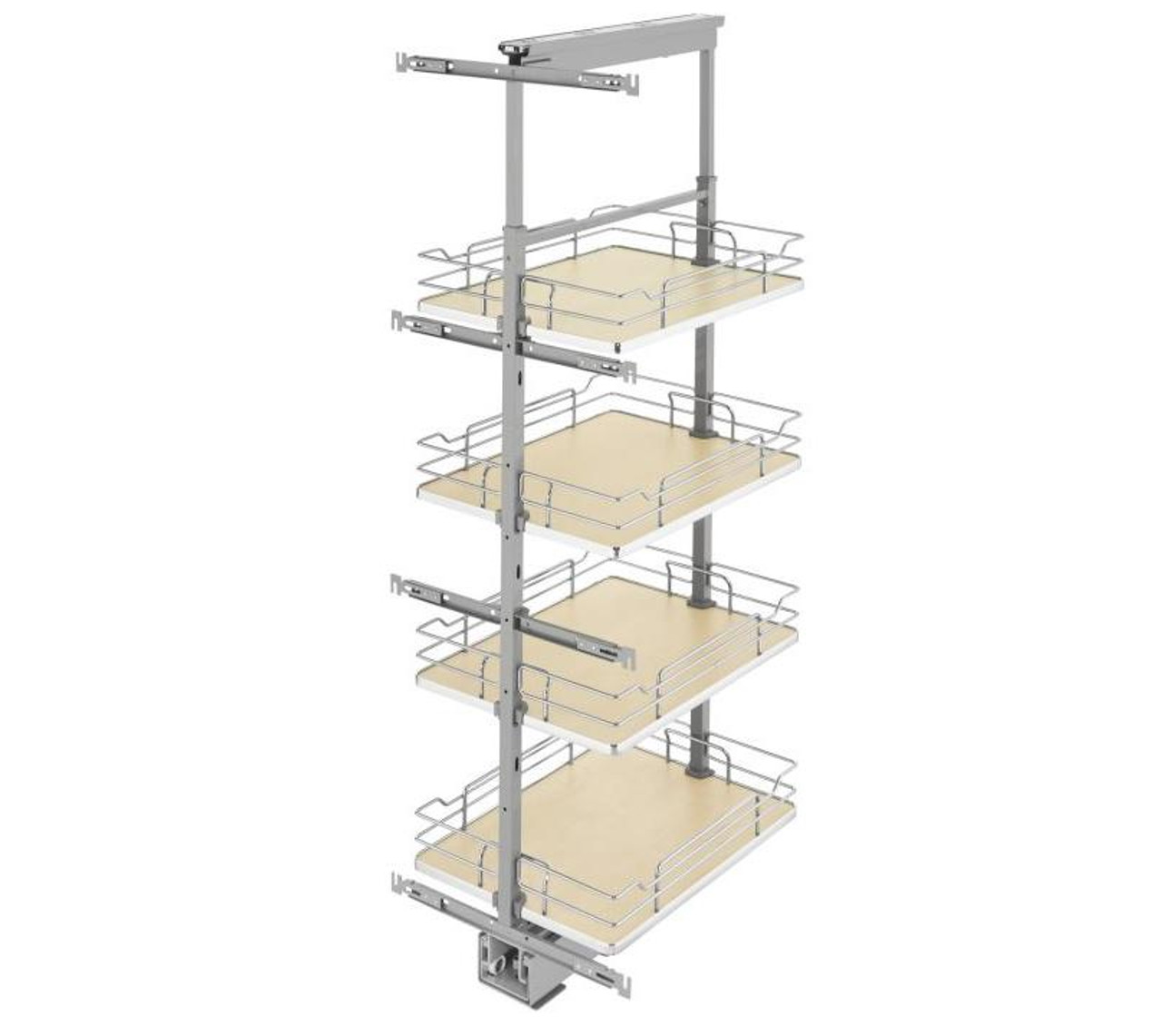 Rev-A-Shelf Rev-a-shelf Solid Bottom Pantry Pullout 52-1/4" Minimum Cabinet Height Several Opening Options 5350 Series 