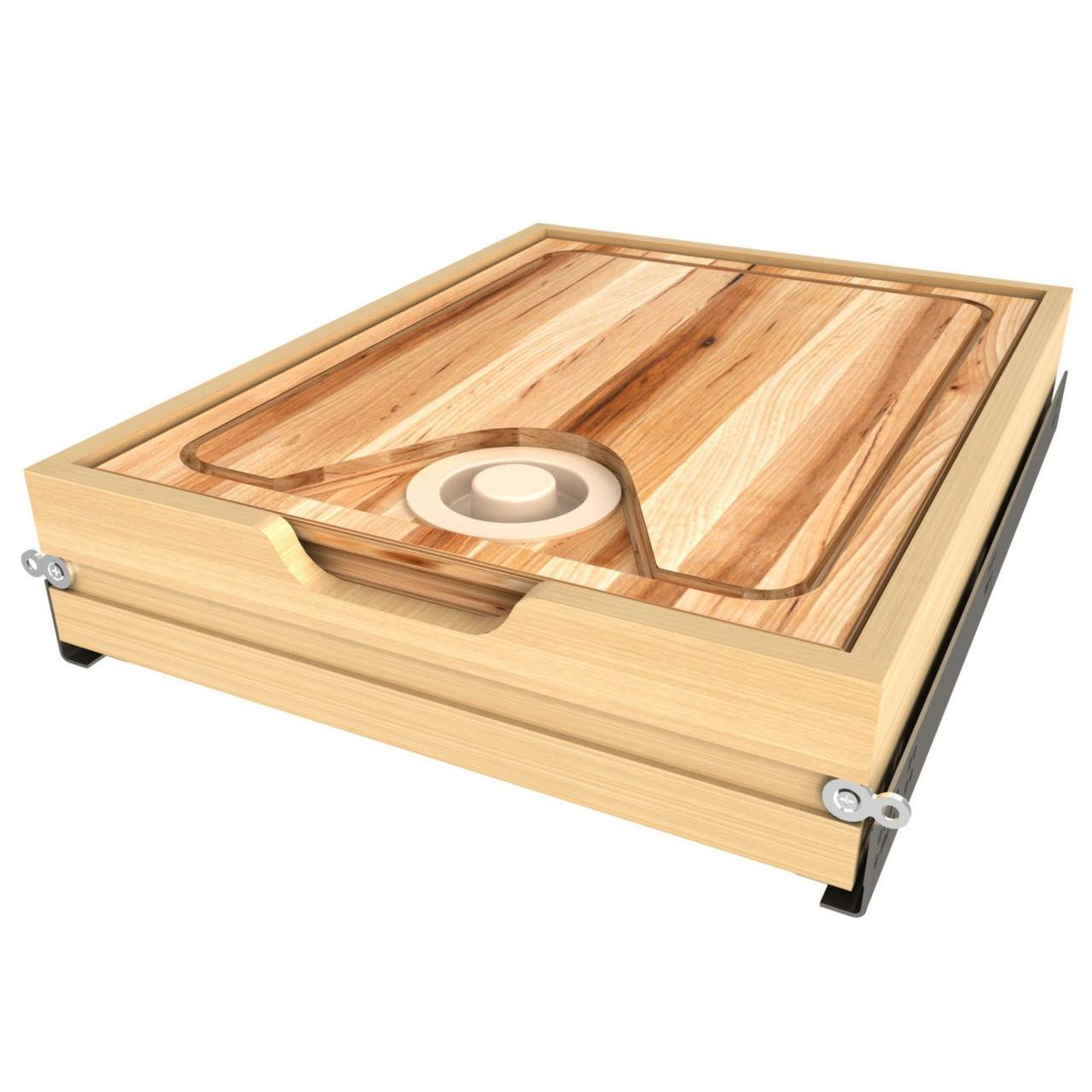 Rev-A-Shelf Rev-a-shelf Natural Maple Tiered Cutlery Drawer w/o Slides for Face Frame 18" Base 4WTCD-18H-1 