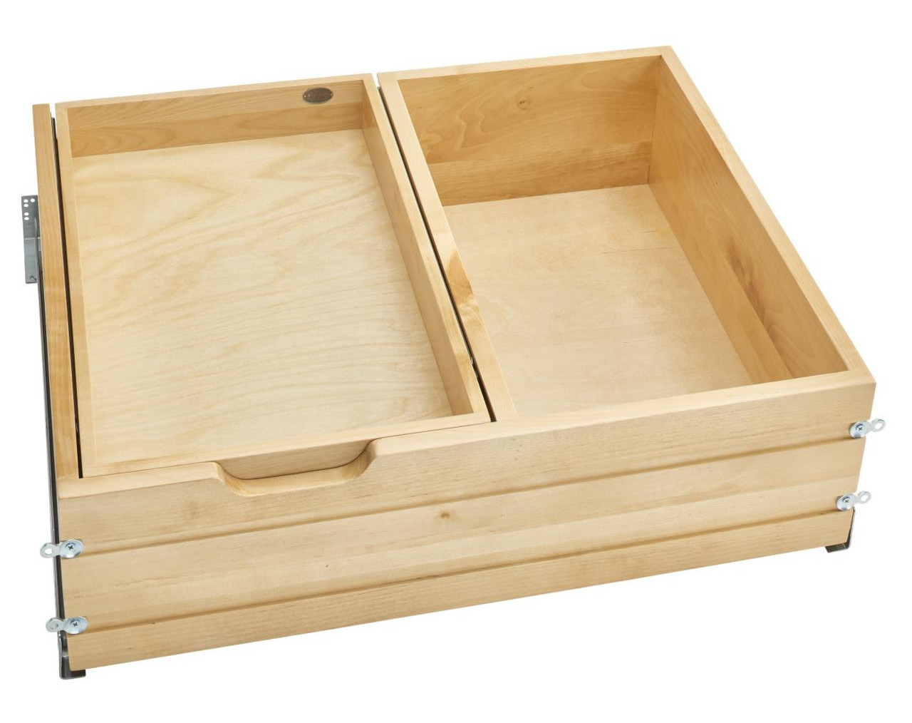 Rev-A-Shelf Rev-a-shelf Natural Maple Tiered Deep Drawer w/ BLUMOTION Soft-Close for Face Frame 30" BCD 4WTCDD-30HSC-1 