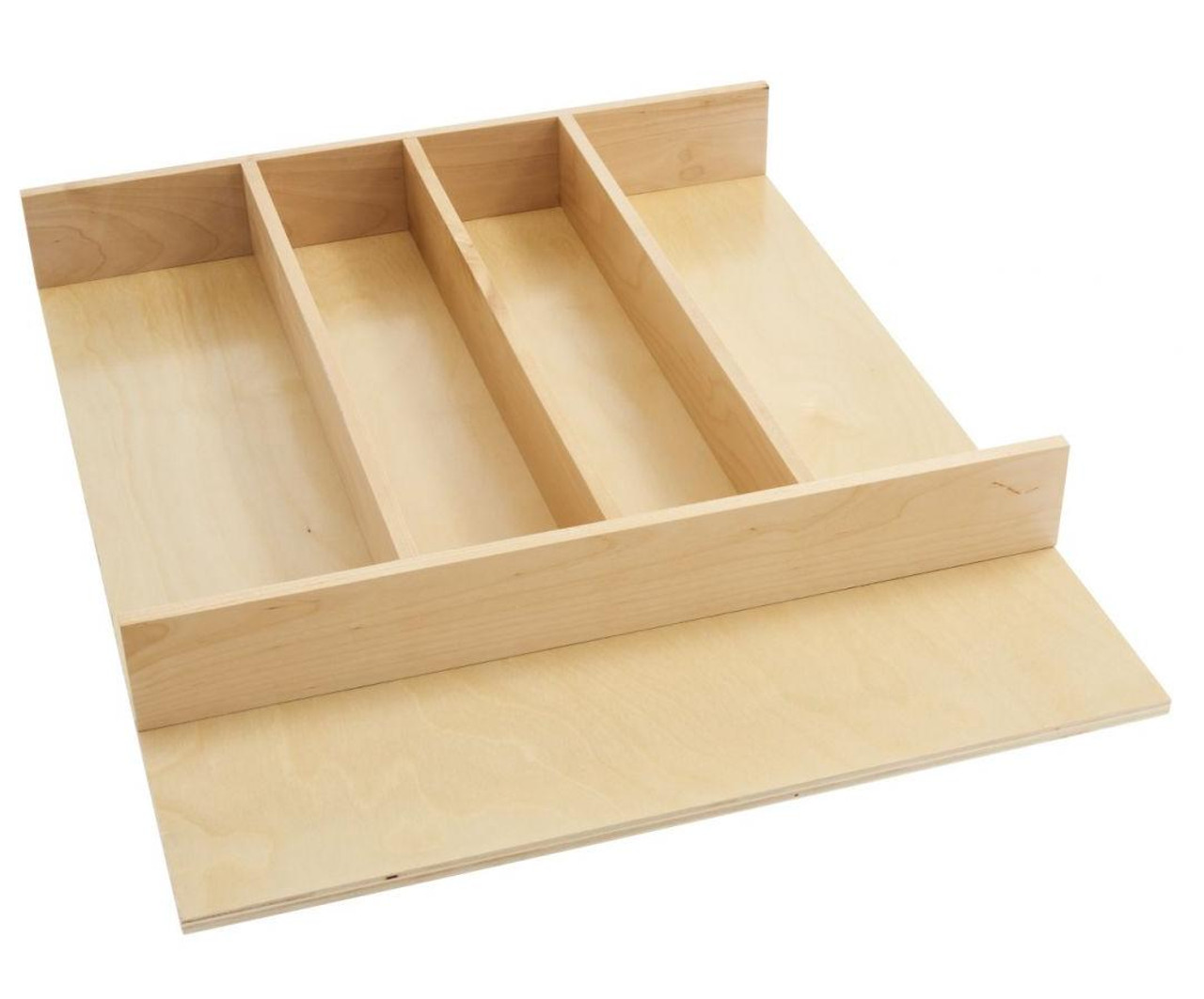 Rev-A-Shelf Rev-a-shelf 2-7/8" High Tall Wood Cabinet Drawer Utility Tray Insert 4WUT-1 