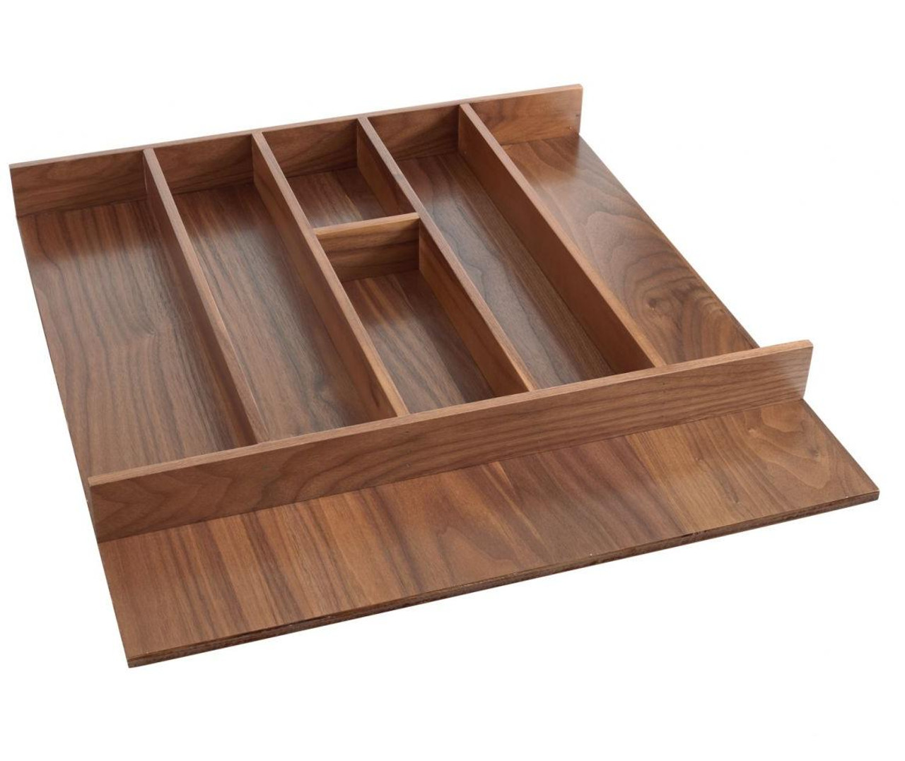 Rev-A-Shelf Rev-a-shelf 2-3/8" High Tall Wood Maple or Walnut Cabinet Drawer Utility Tray Insert 4WUT-3SH Series 