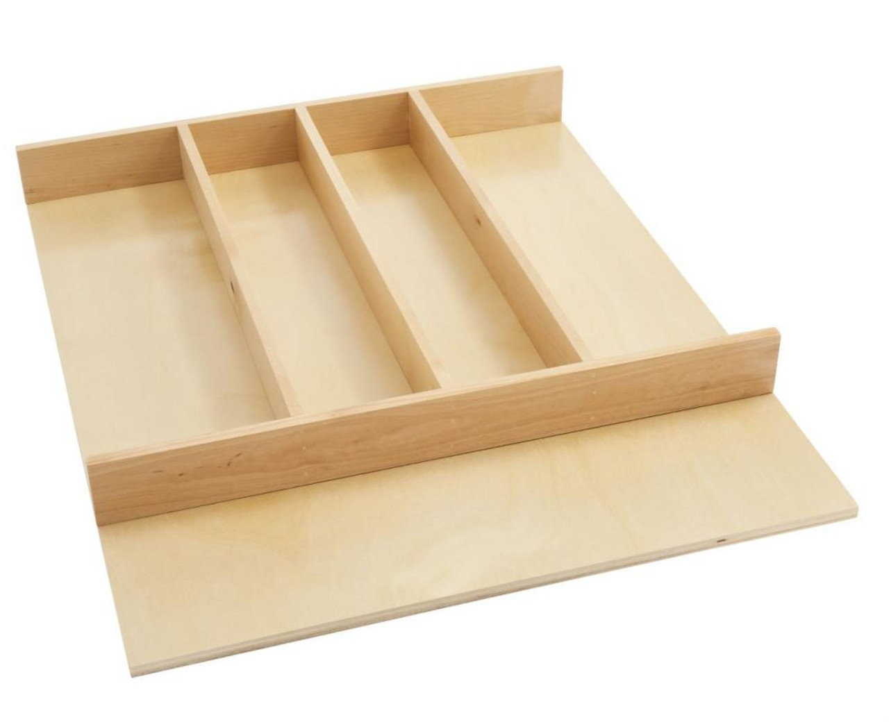Rev-A-Shelf Rev-a-shelf 2-3/8" High Tall Wood Maple or Walnut Cabinet Drawer Utility Tray Insert 4WUT-1SH Series 