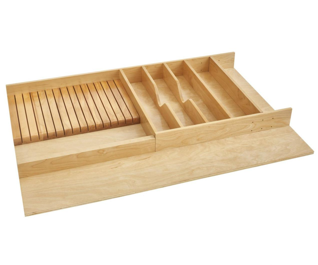 Rev-A-Shelf Rev-a-shelf 2-3/8" or 2-7/8" High 33-1/8" W Natural Maple Utensil Drawer Insert 4WUTKB Series 