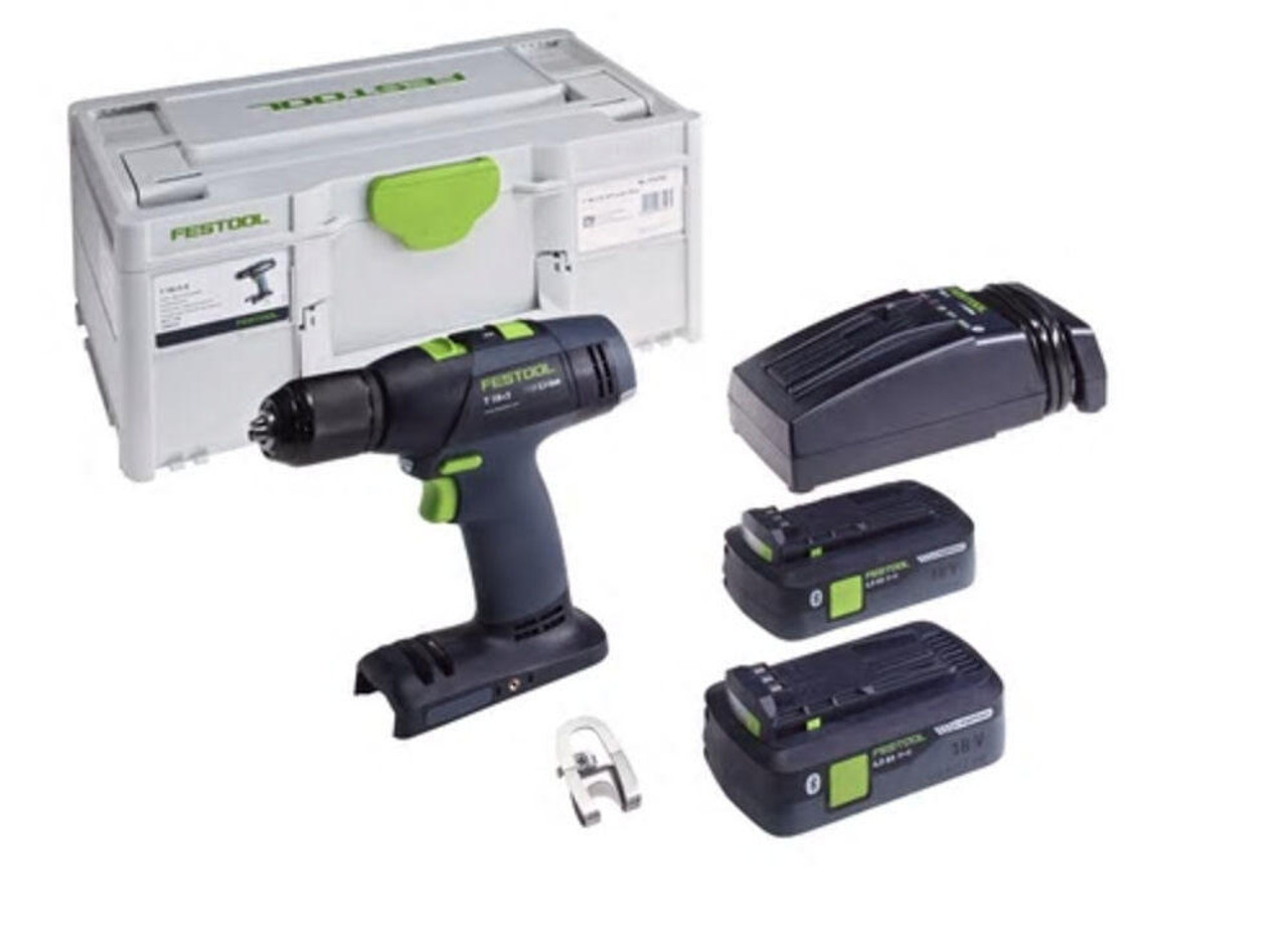 Festool FESTOOL T 18 E EASY Cordless Drill 4.0Ah Kit 576754 