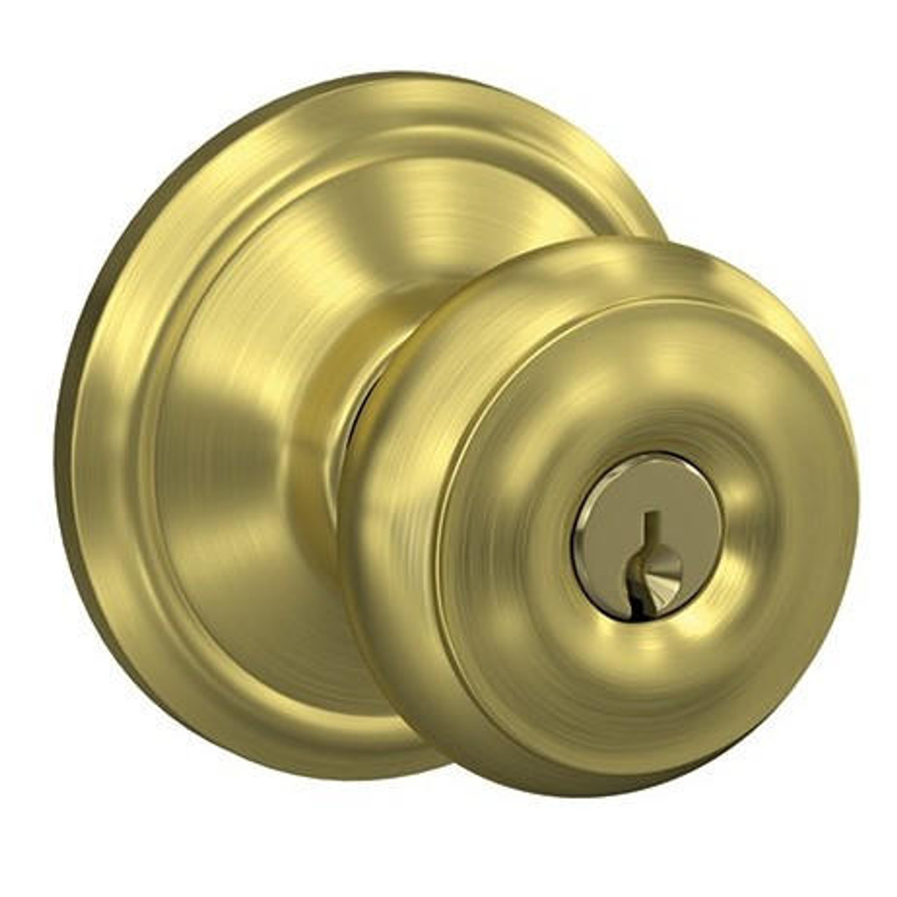 Schlage Lock Schlage Georgian Keyed Entry Knobs Standard Rosette 