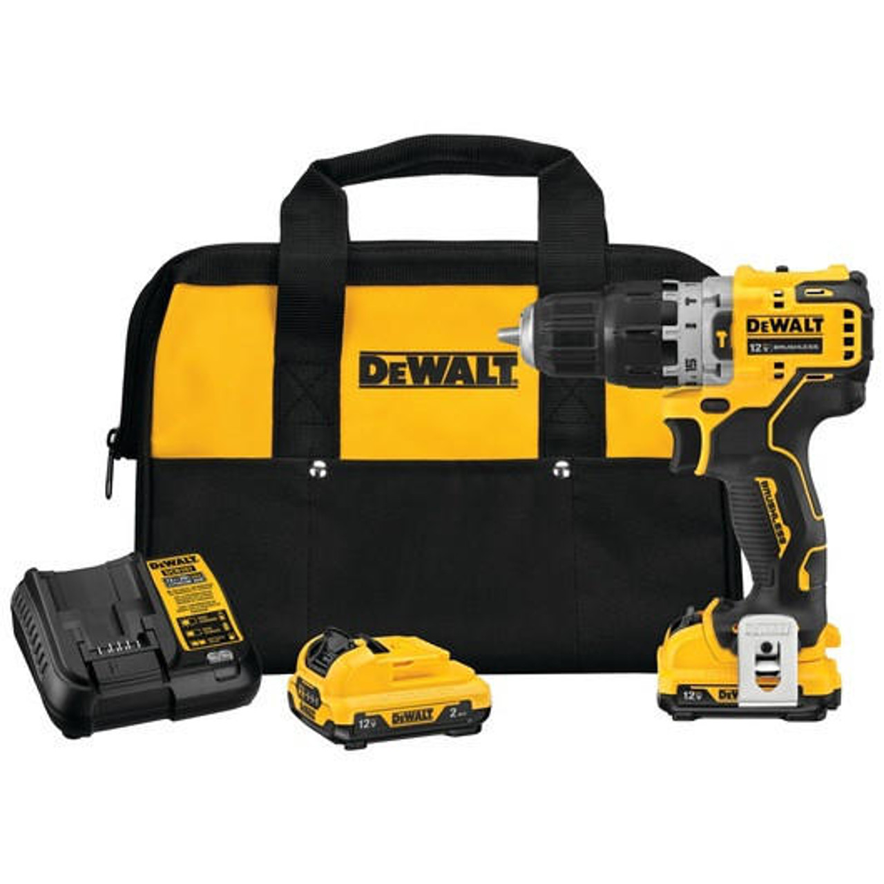 Dewalt DEWALT XTREME 12V MAX Brushless 3/8 in. Cordless Hammer Drill Kit DCD706F2 