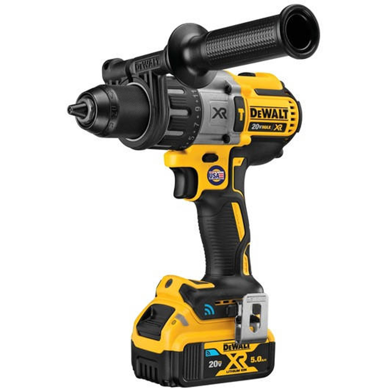 Dewalt DEWALT 20V MAX* 1/2 in XRÂ® Brushless Cordless Hammer Drill/Driver Kit With Integrated BluetoothÂ® and Tool Connectâ„¢ Batteries DCD997CP2BT 