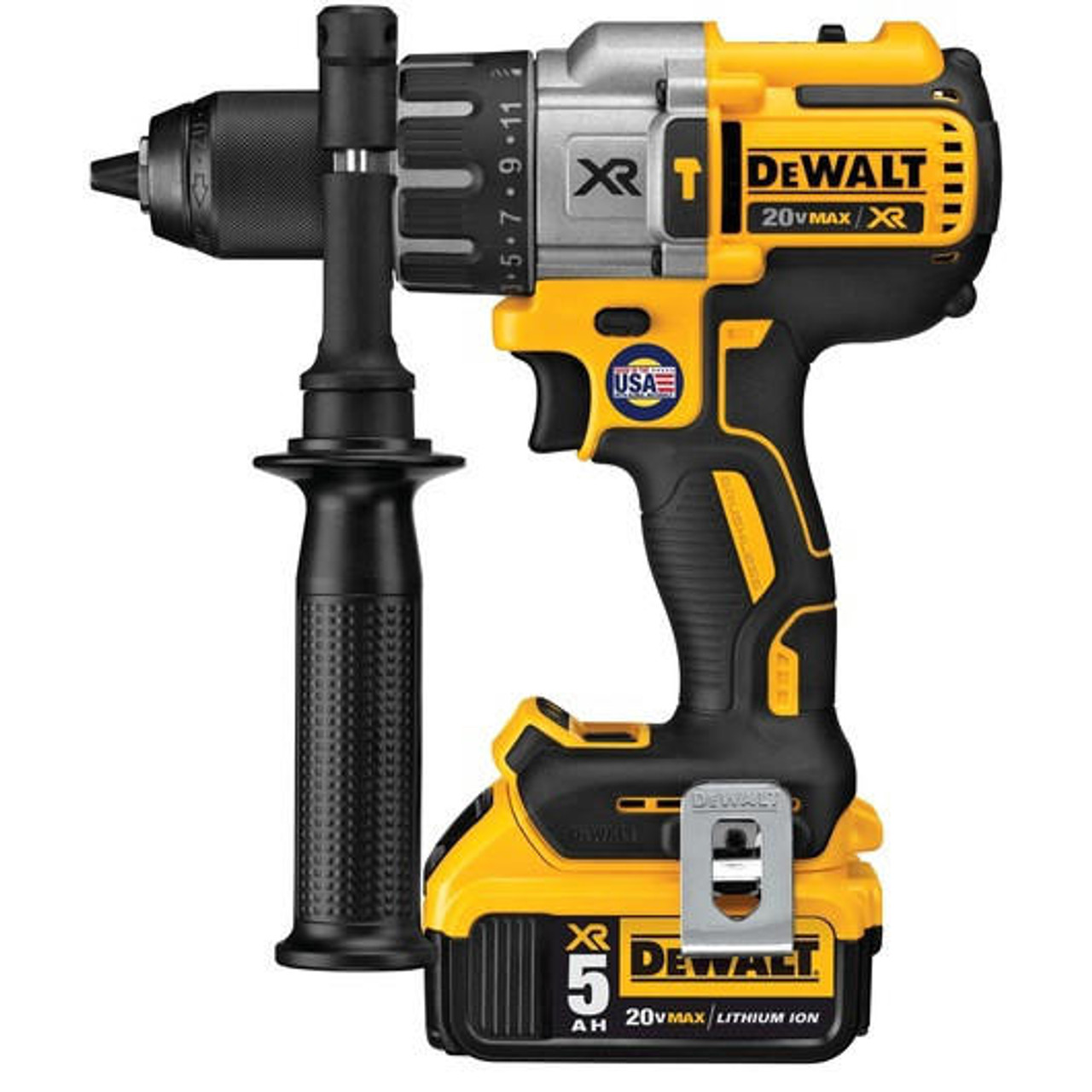 Dewalt DEWALT 20V MAX* XRÂ® Brushless Cordless 3-Speed 1/2 in. Hammer Drill/Driver Kit (5.0 Ah) DCD996P2 