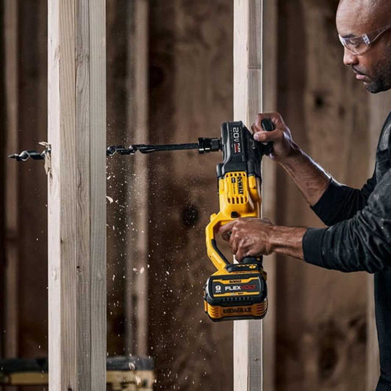 Dewalt DEWALT 20V MAX* Brushless Cordless 7/16 in Compact Quick Change Stud and Joist Drill Kit With FLEXVOLT ADVANTAGEâ„¢ Kit DCD445X1 