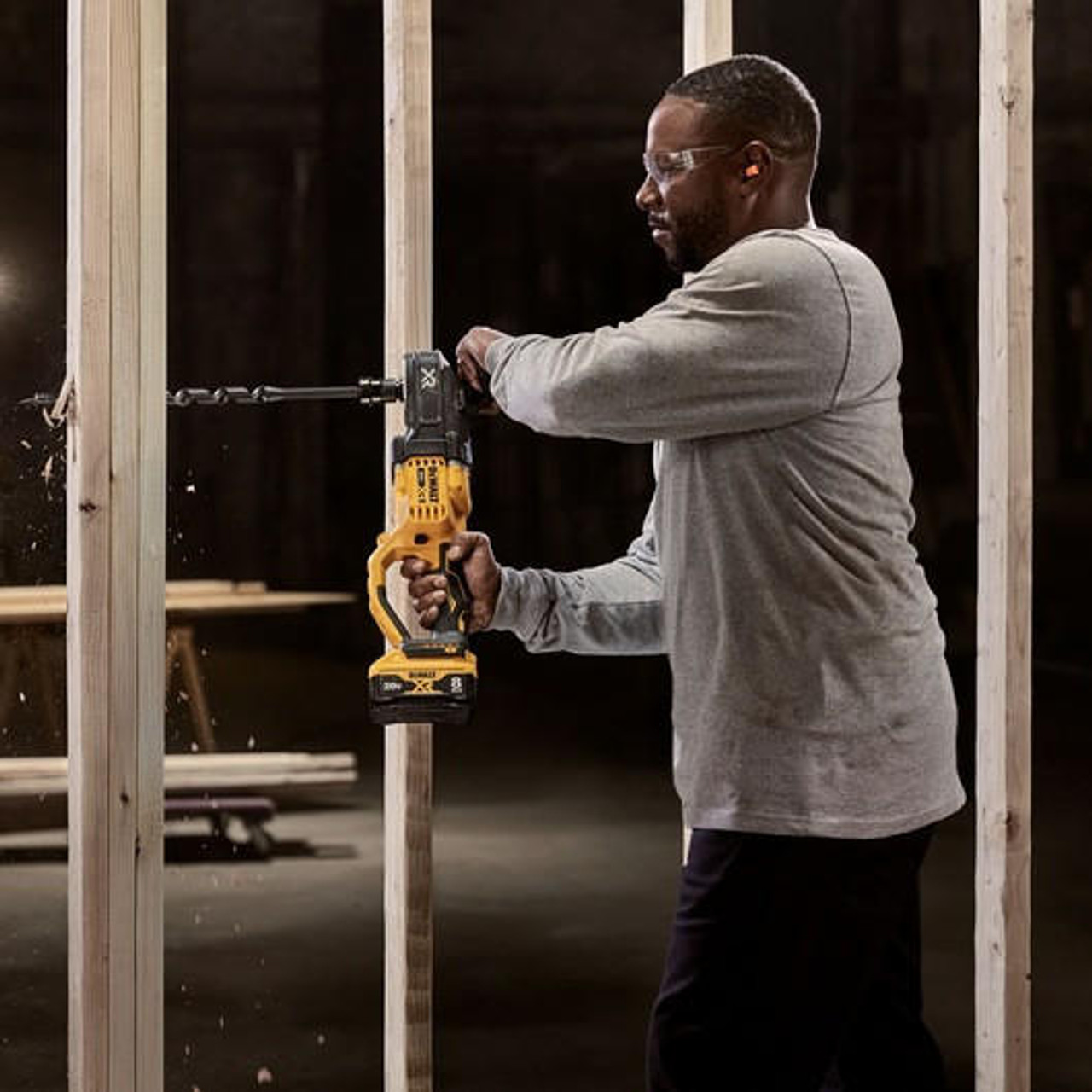 Dewalt 20V MAX* XR Brushless Cordless 7/16 in. Compact Quick Change Stud and Joist Drill with POWER DETECTâ„¢ (Tool Only) DCD443B